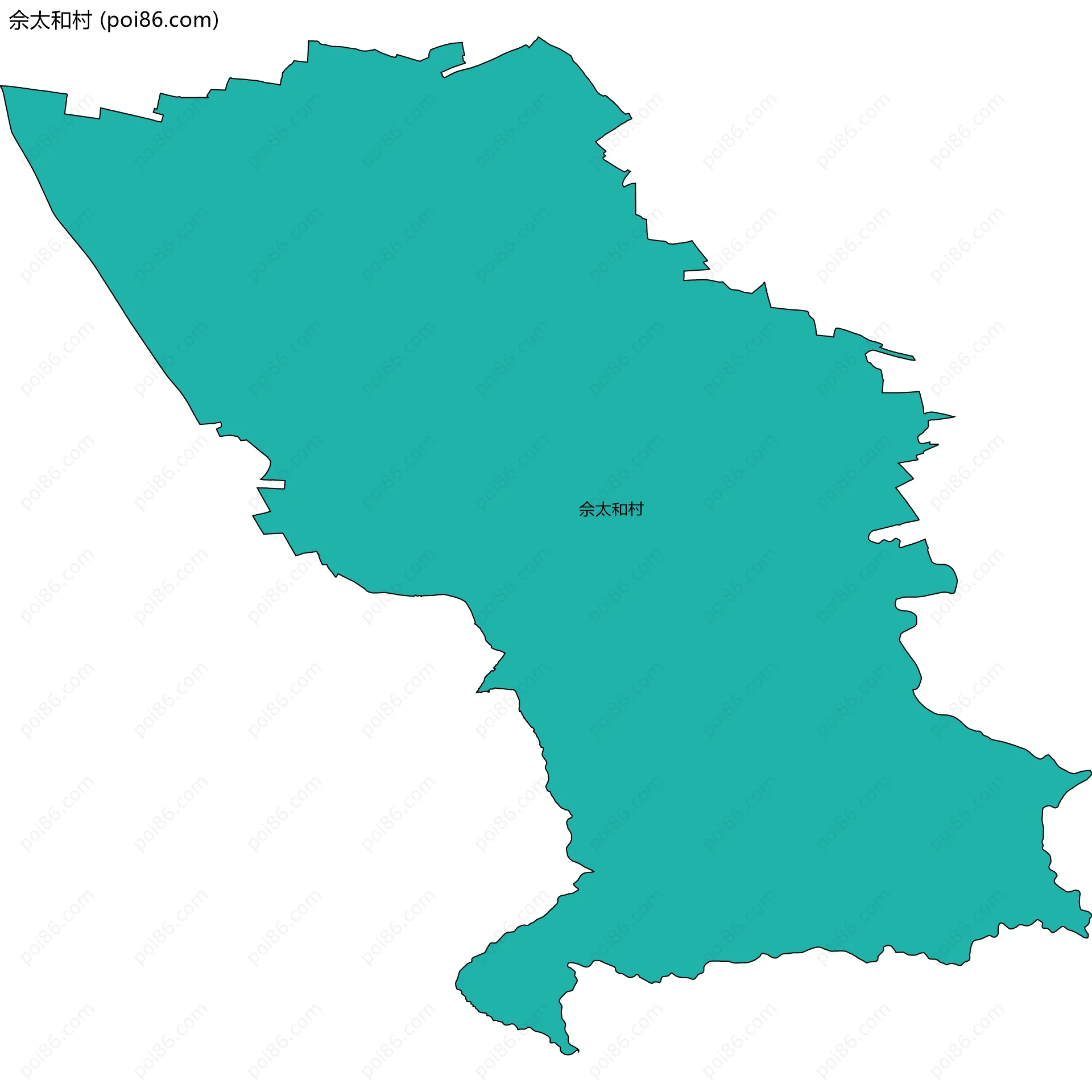 佘太和村边界地图