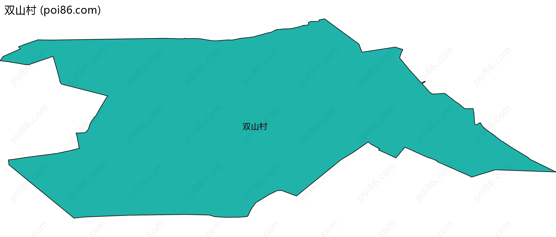 双山村边界地图