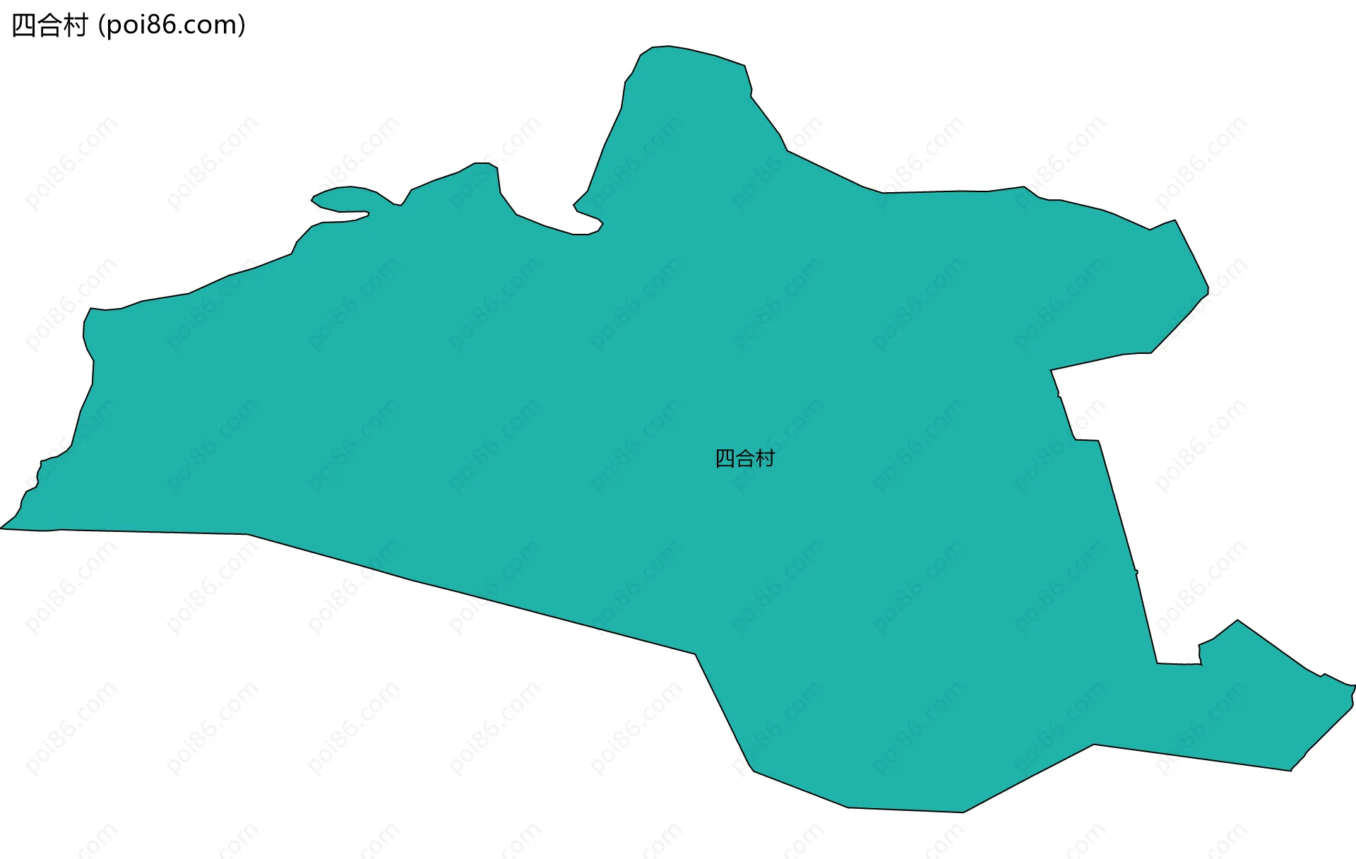 四合村边界地图