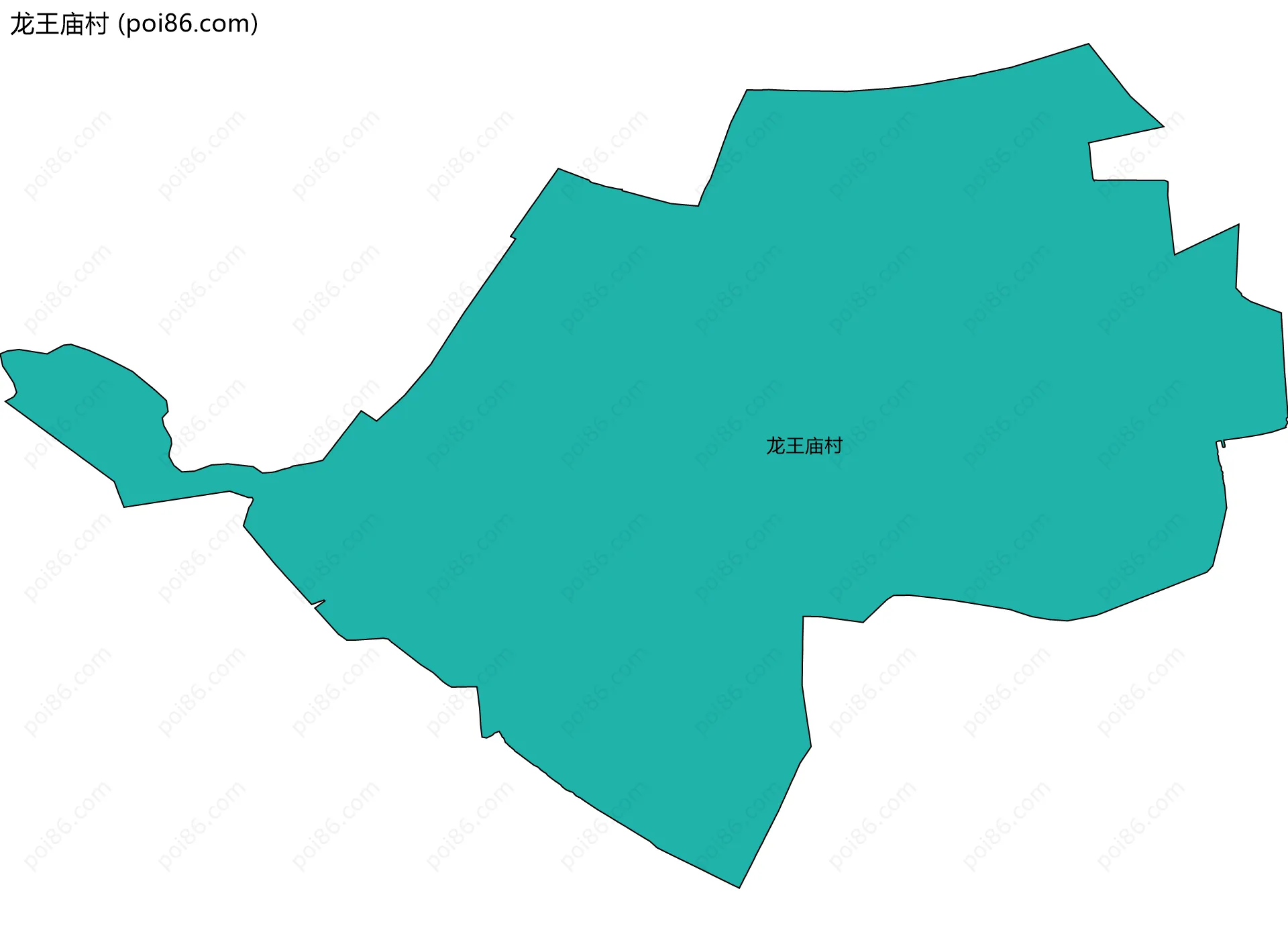 龙王庙村边界地图