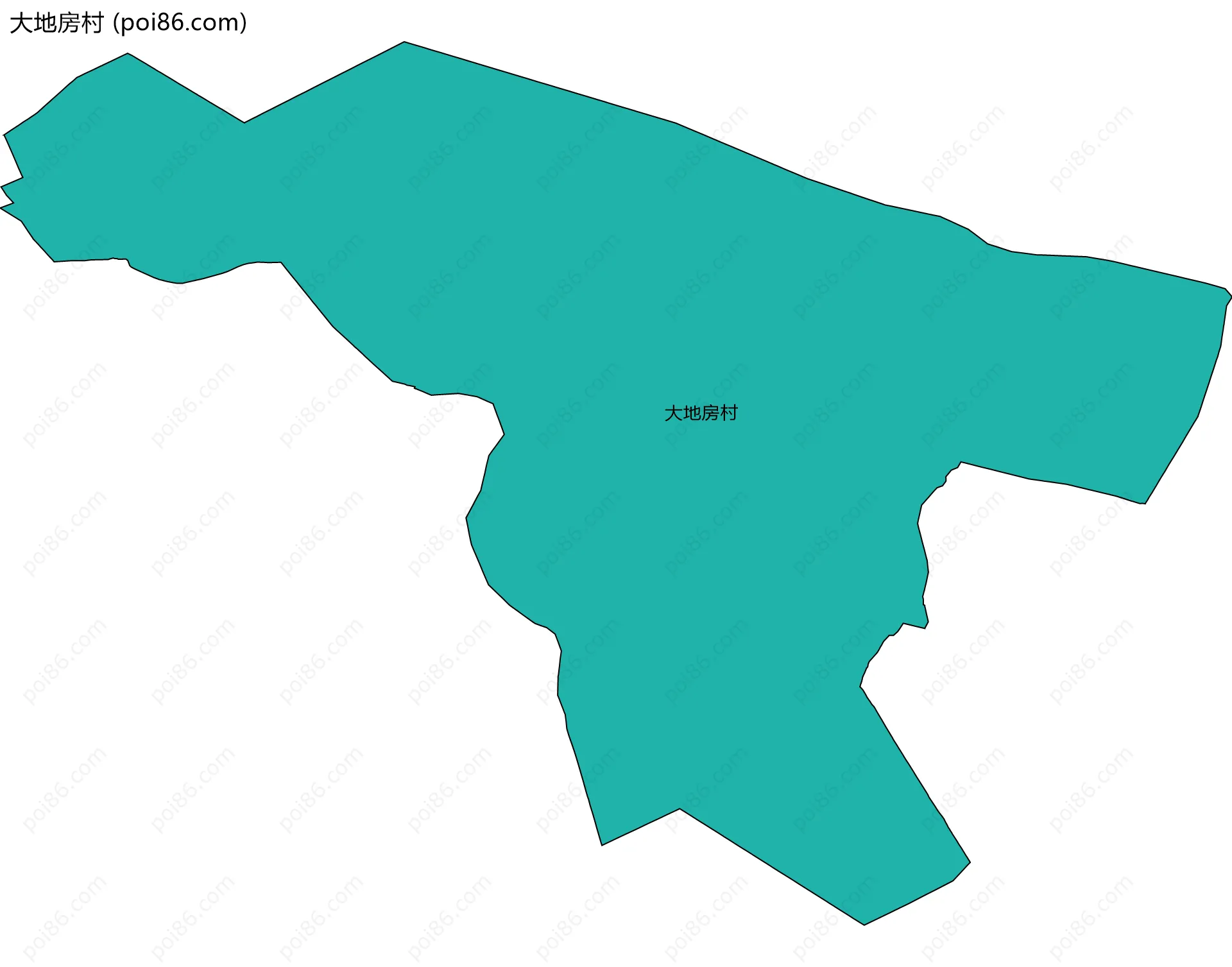 大地房村边界地图