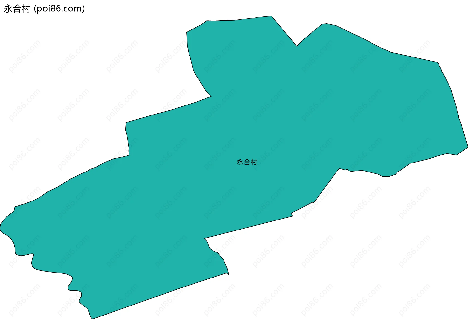 永合村边界地图