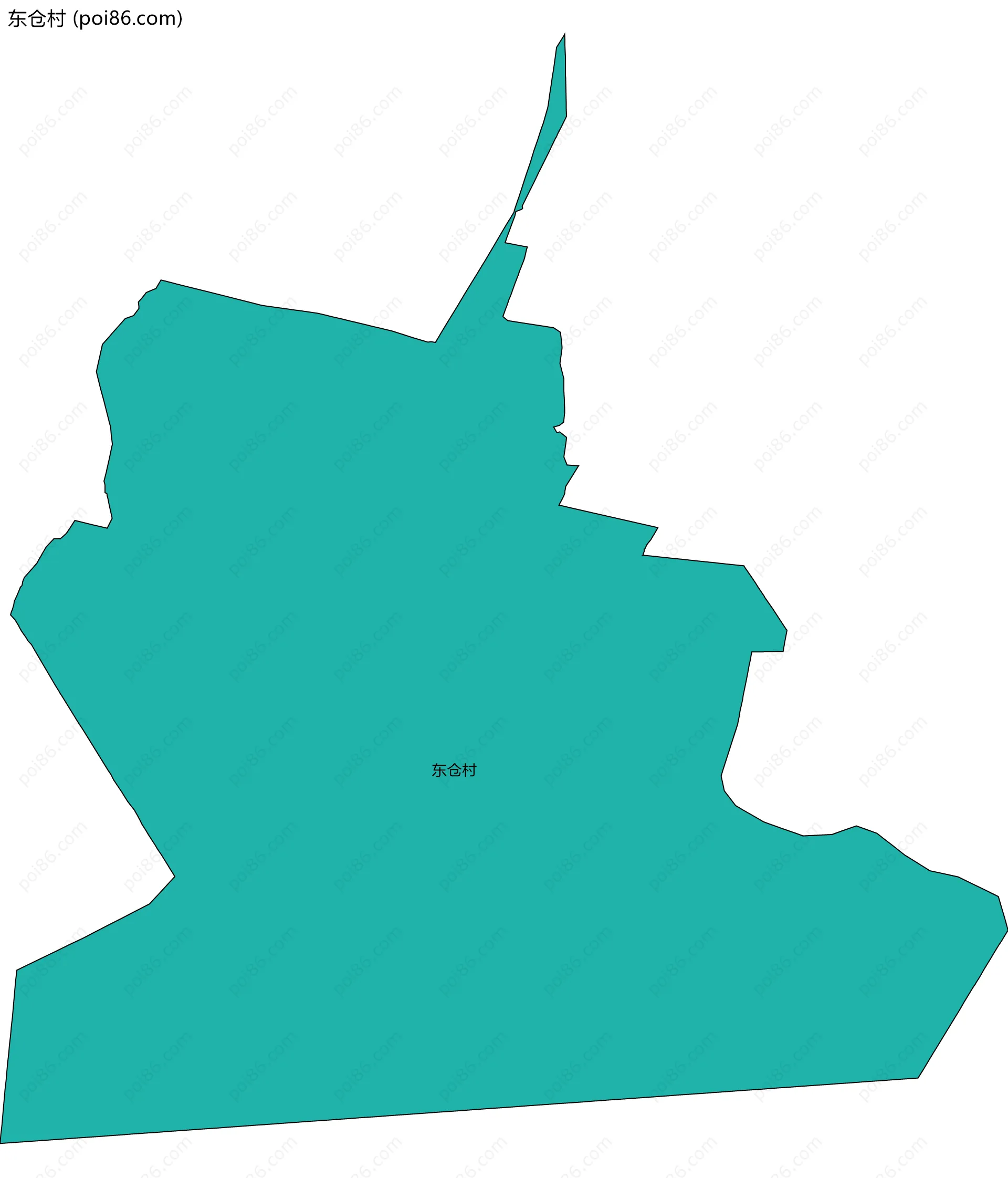 东仓村边界地图