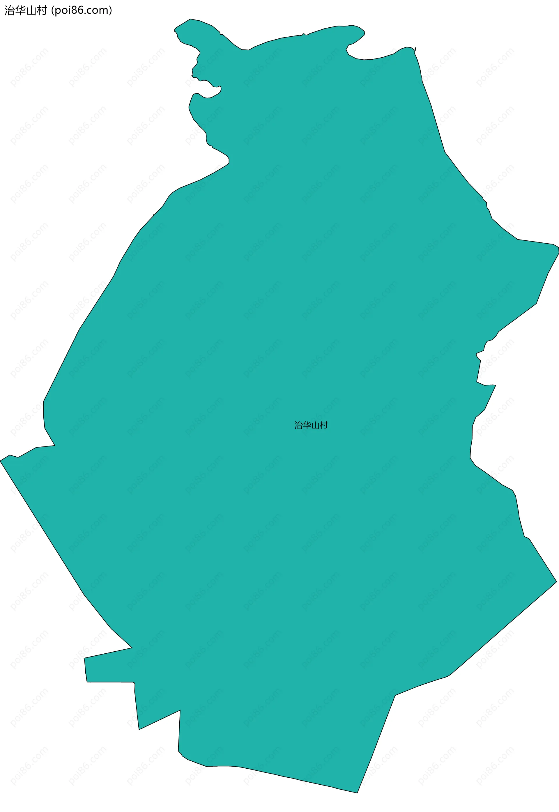 治华山村边界地图
