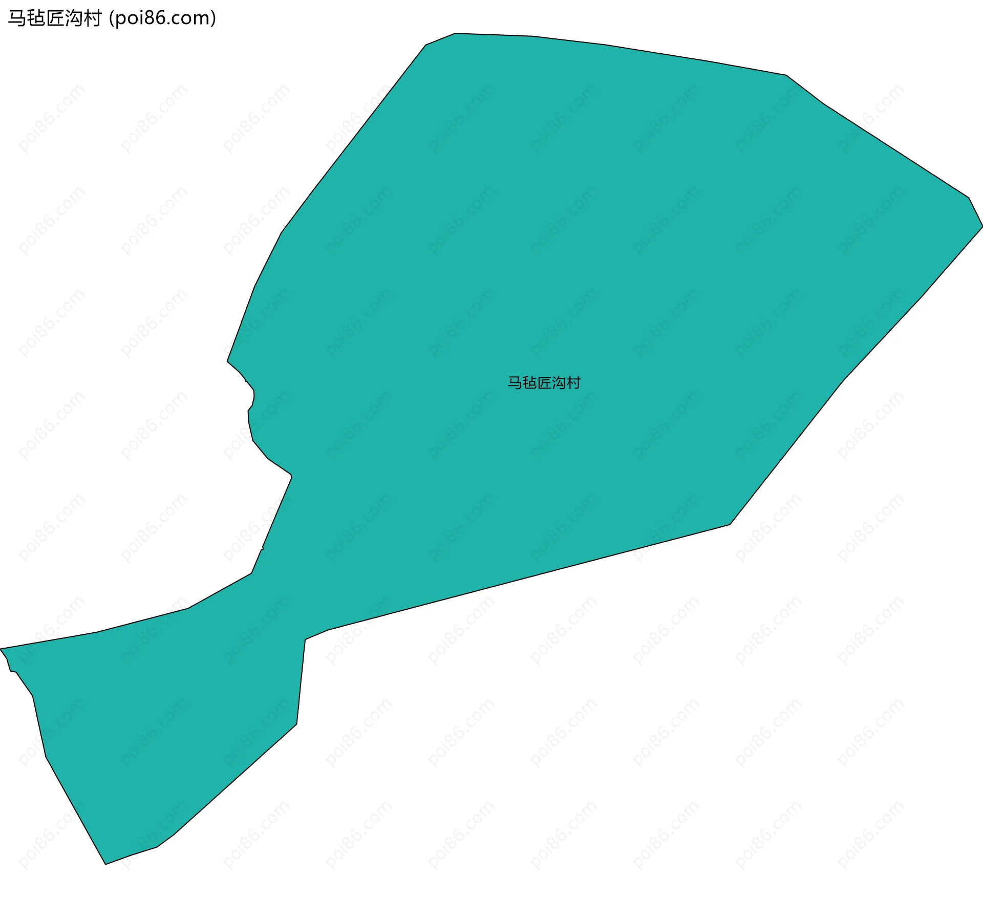 马毡匠沟村边界地图