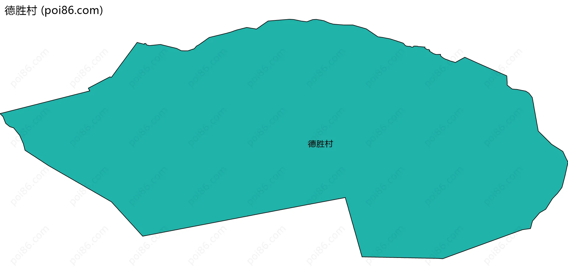 德胜村边界地图