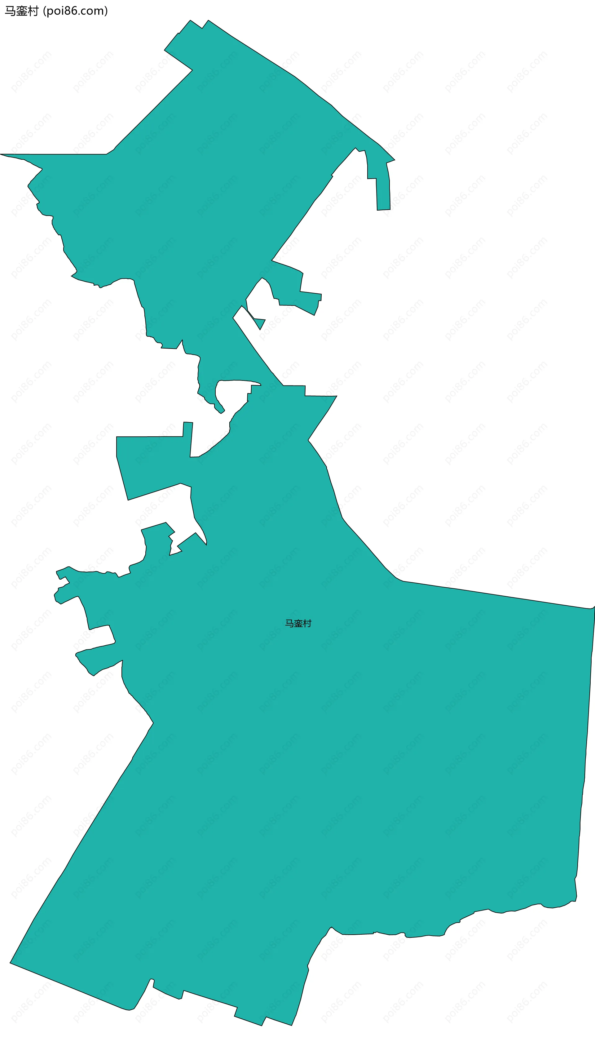 马銮村边界地图