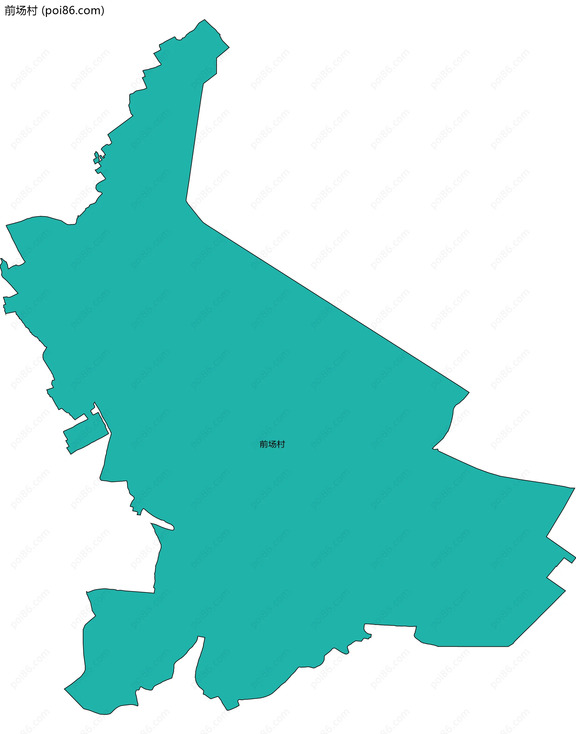 前场村边界地图