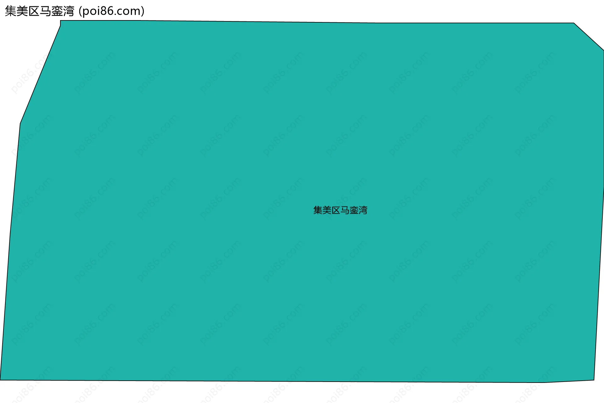 集美区马銮湾边界地图