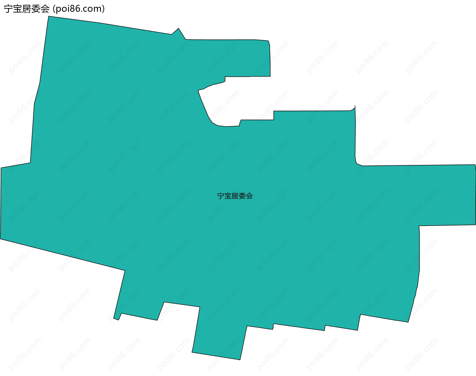 宁宝居委会边界地图