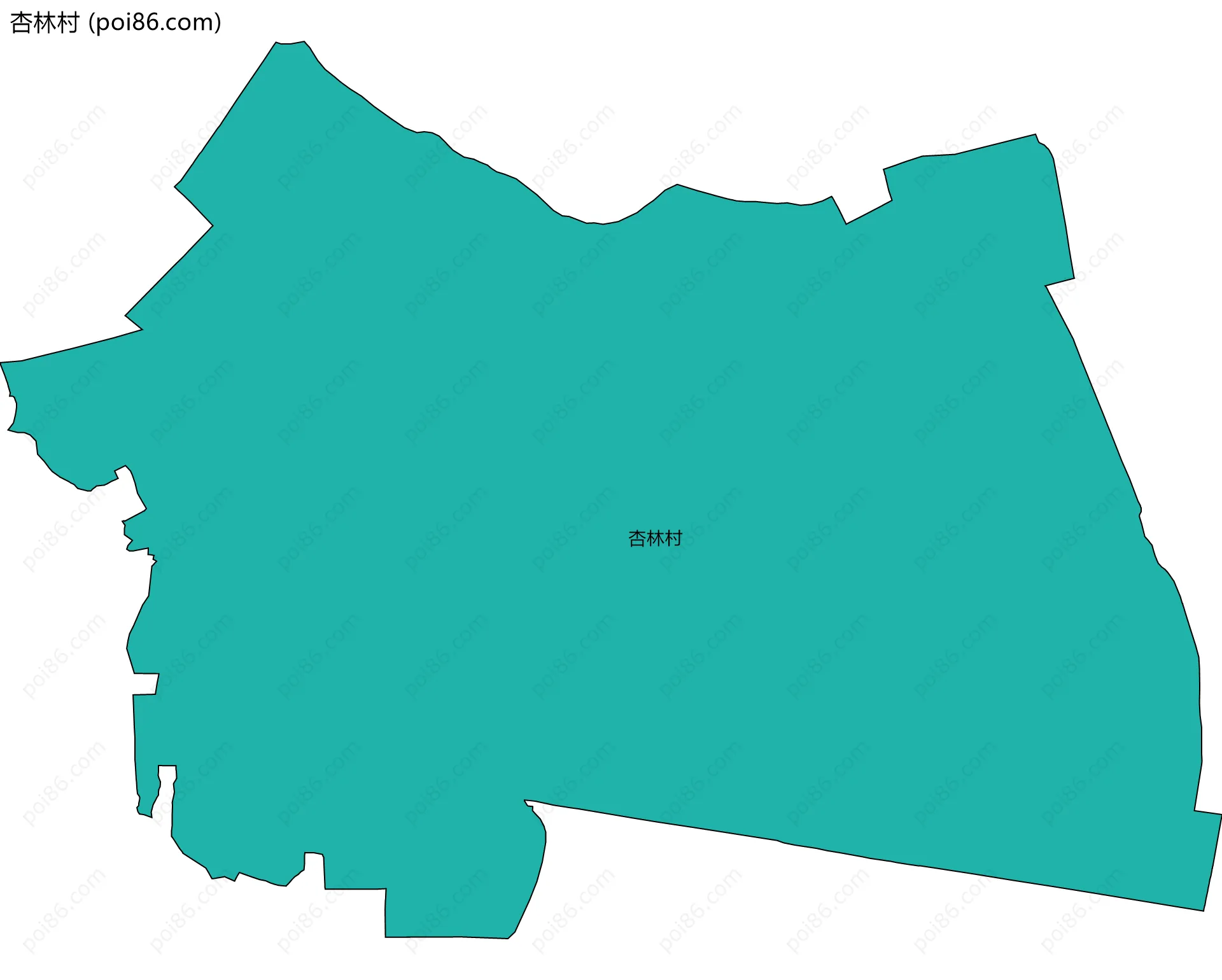 杏林村边界地图