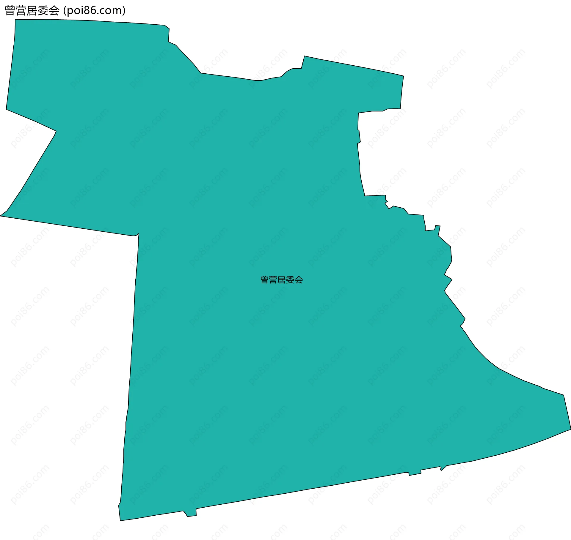 曾营居委会边界地图
