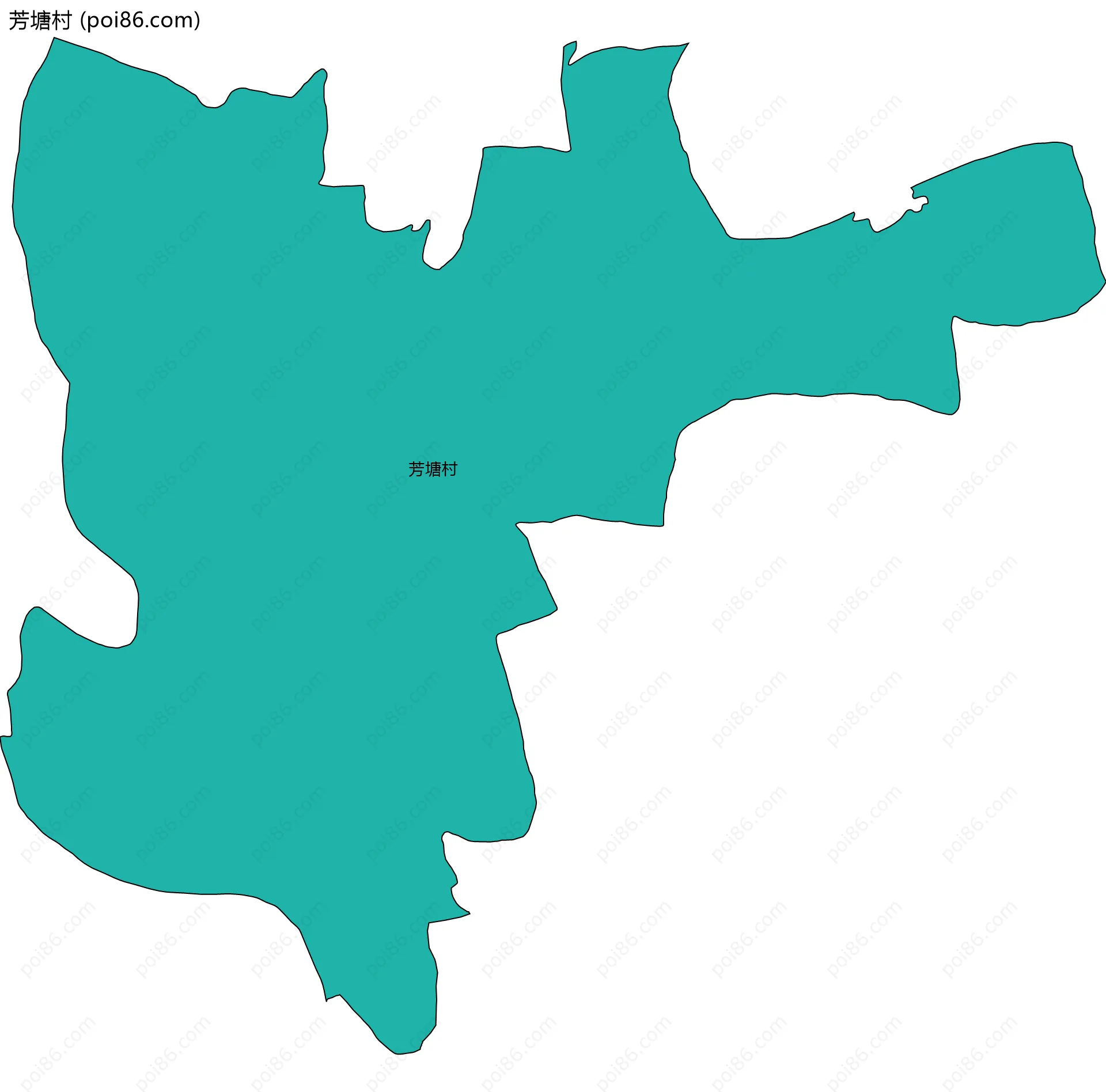 芳塘村边界地图