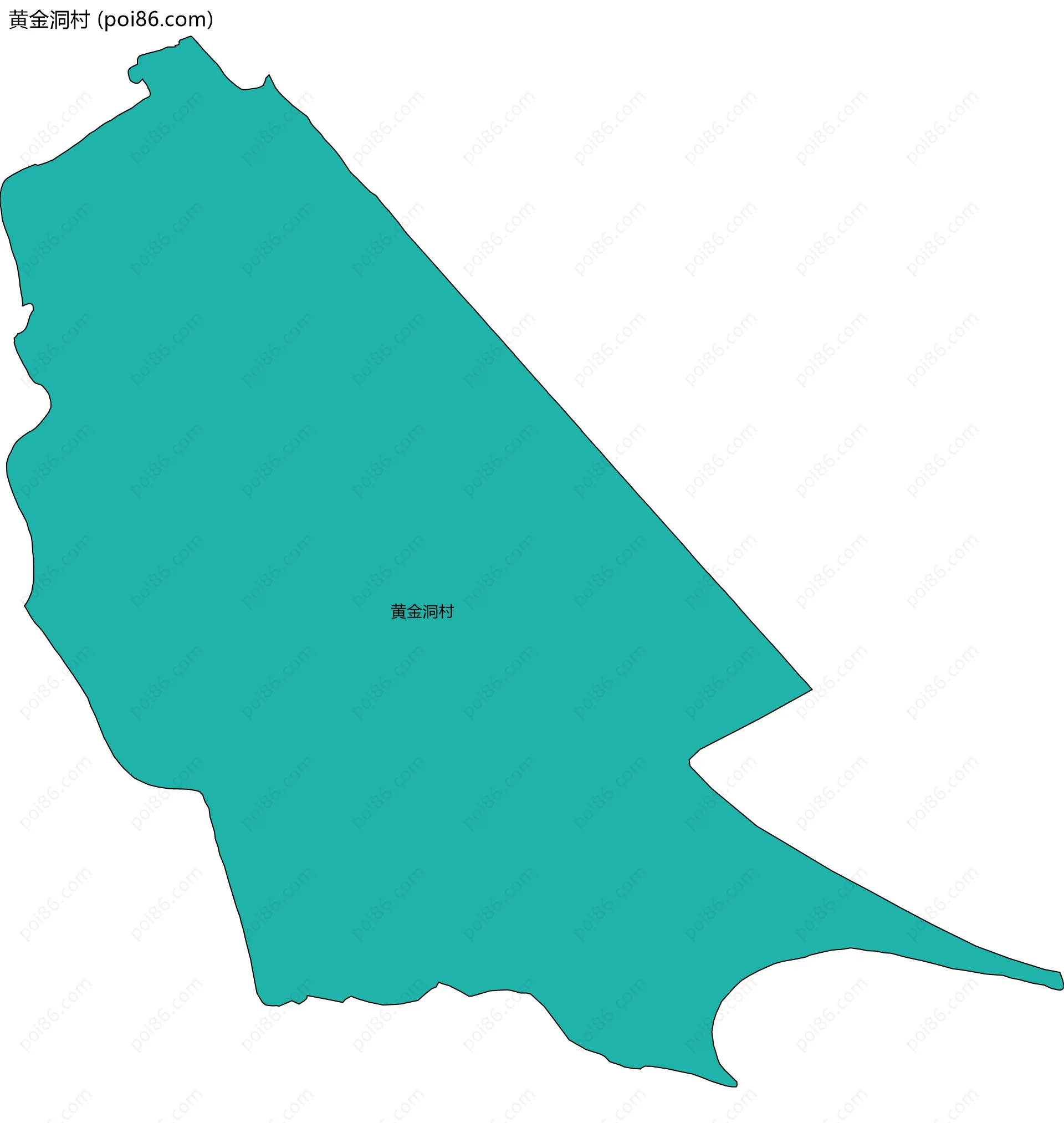 黄金洞村边界地图