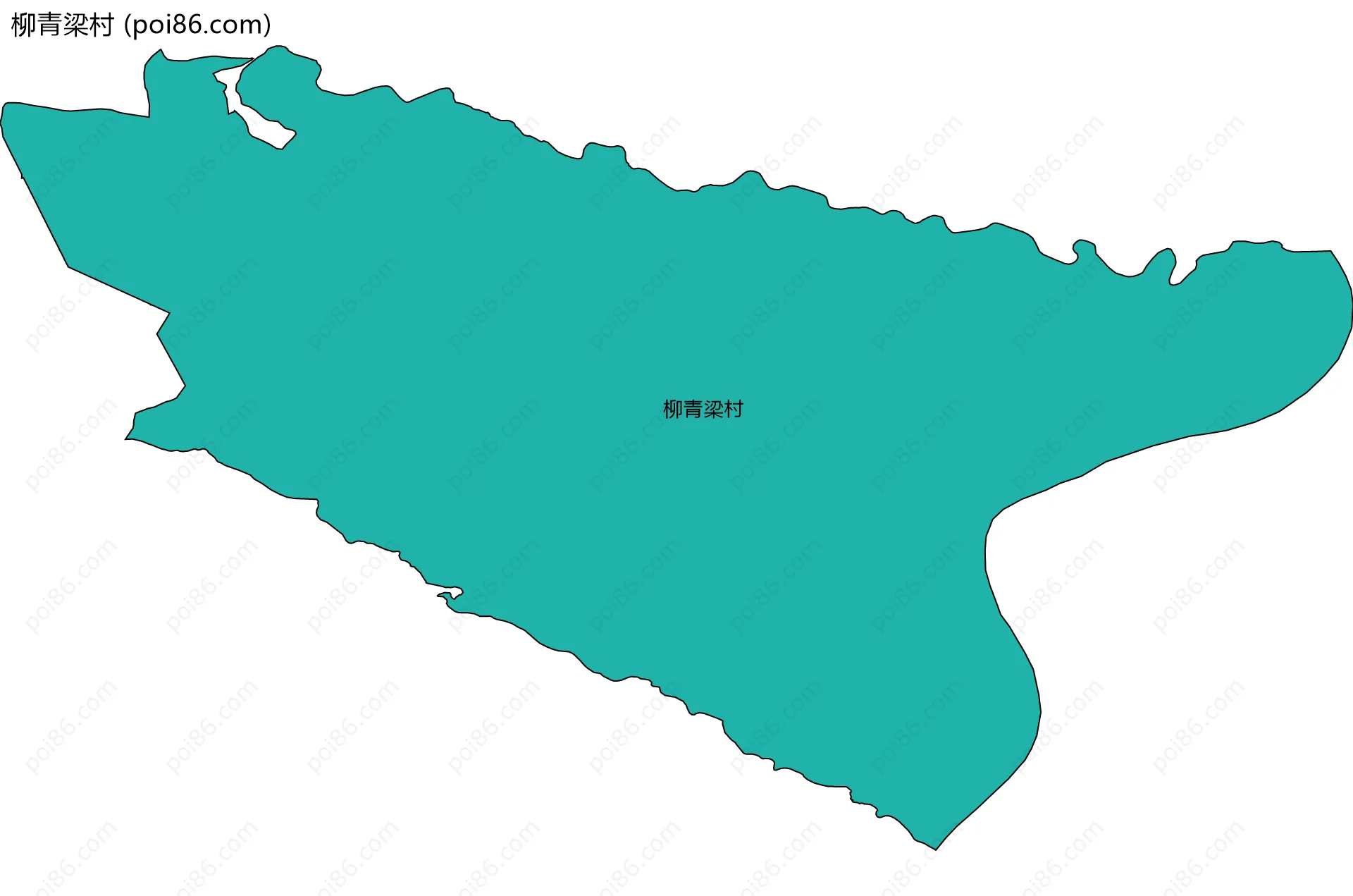 柳青梁村边界地图