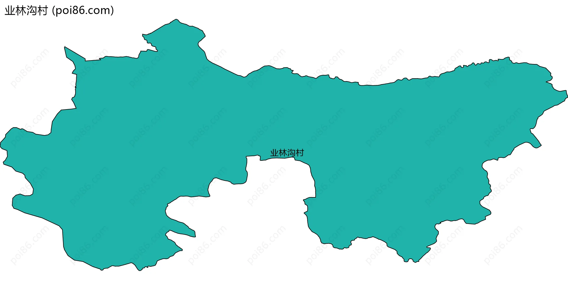 业林沟村边界地图