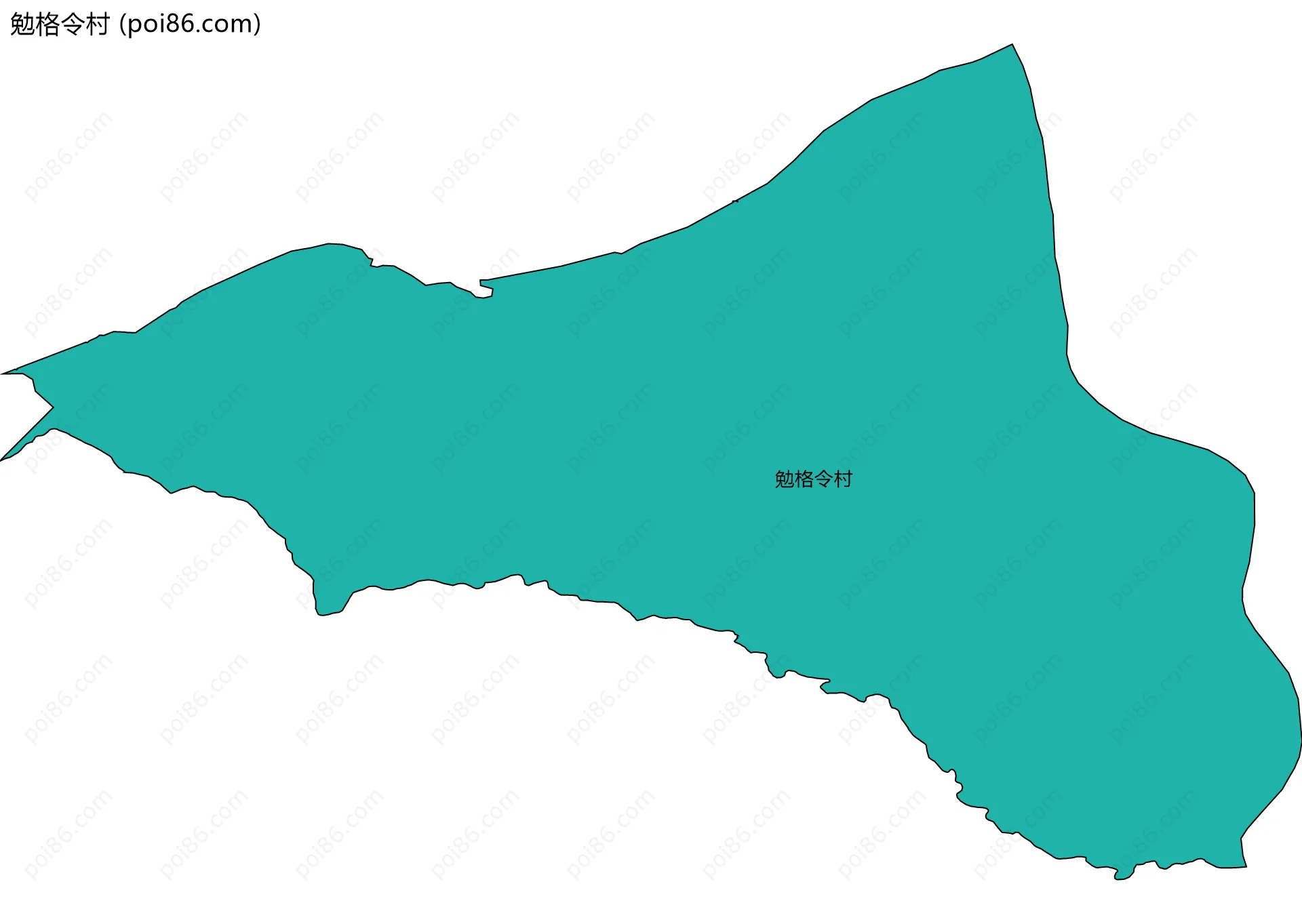 勉格令村边界地图