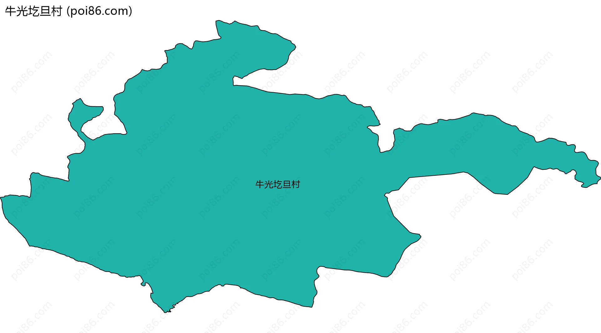 牛光圪旦村边界地图