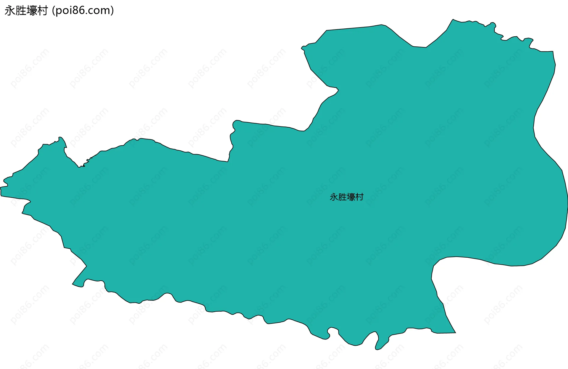 永胜壕村边界地图