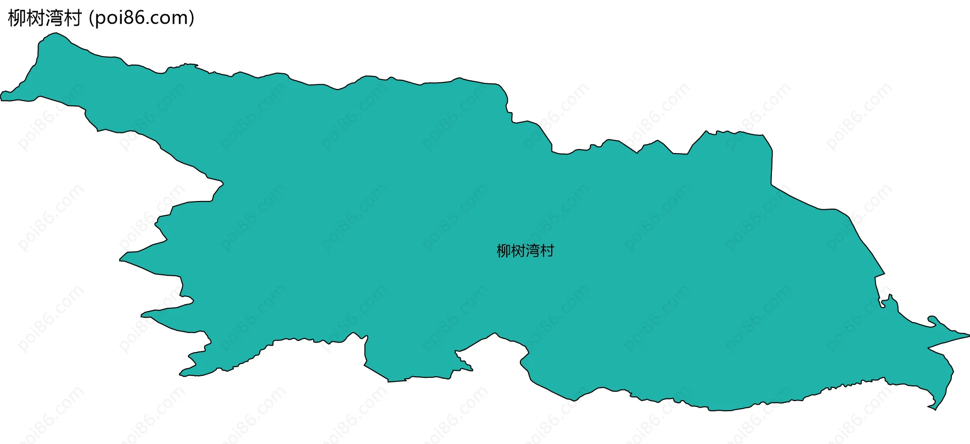 柳树湾村边界地图