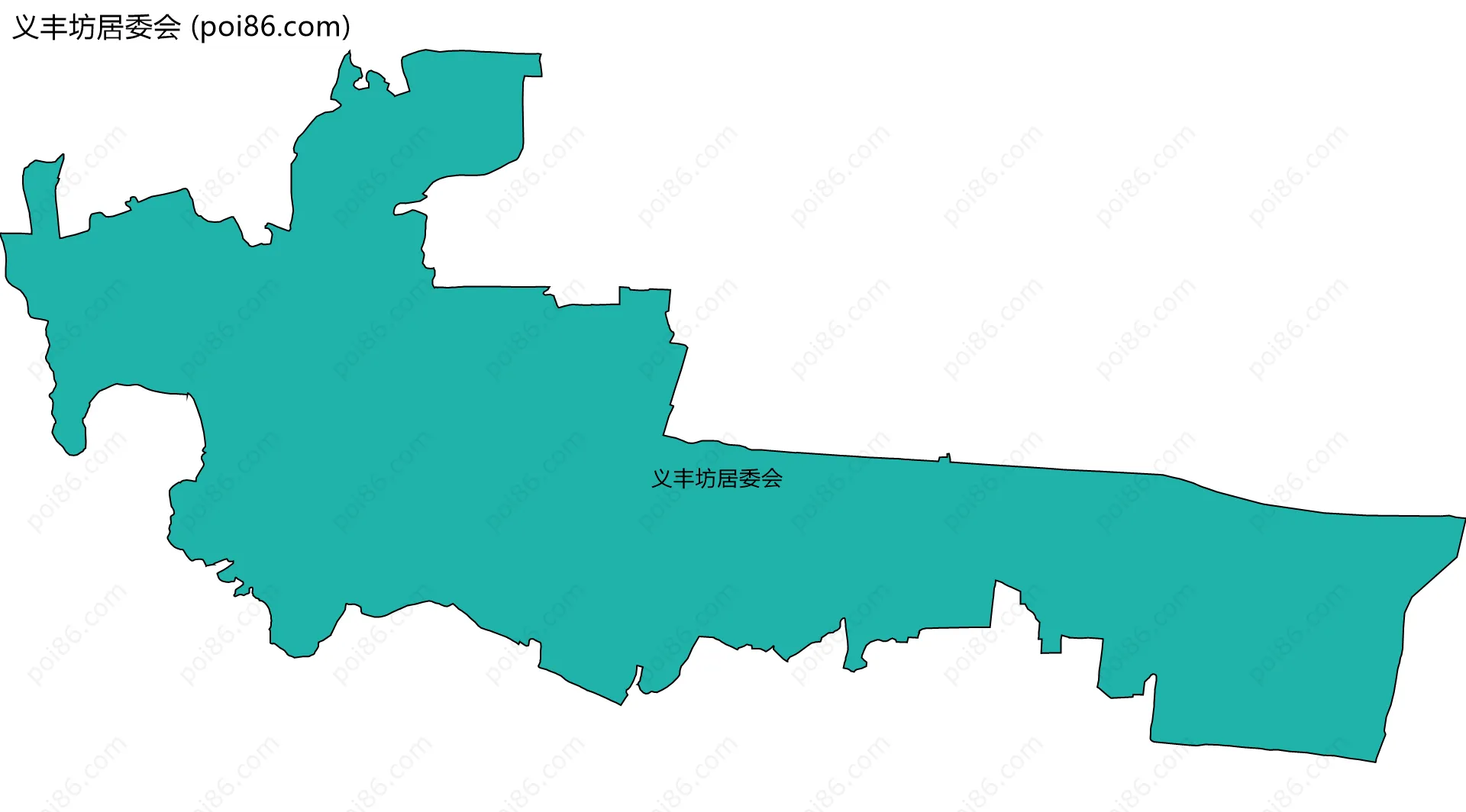 义丰坊居委会边界地图