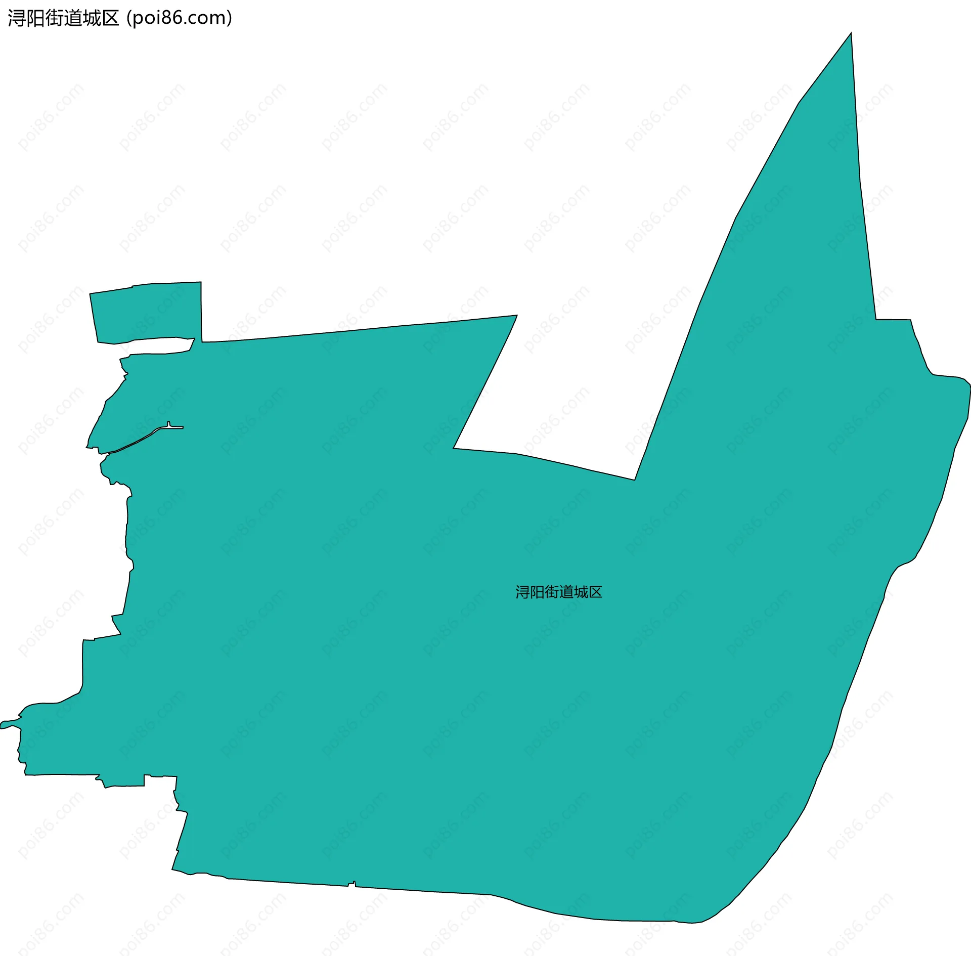 浔阳街道城区边界地图