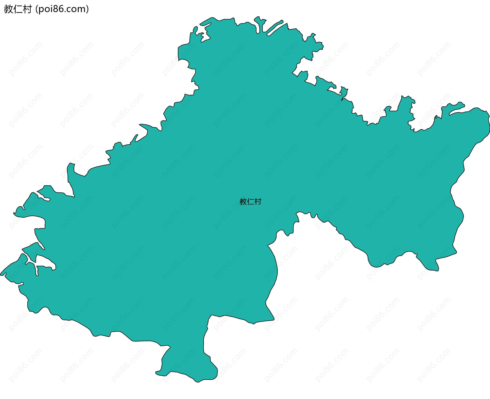 教仁村边界地图