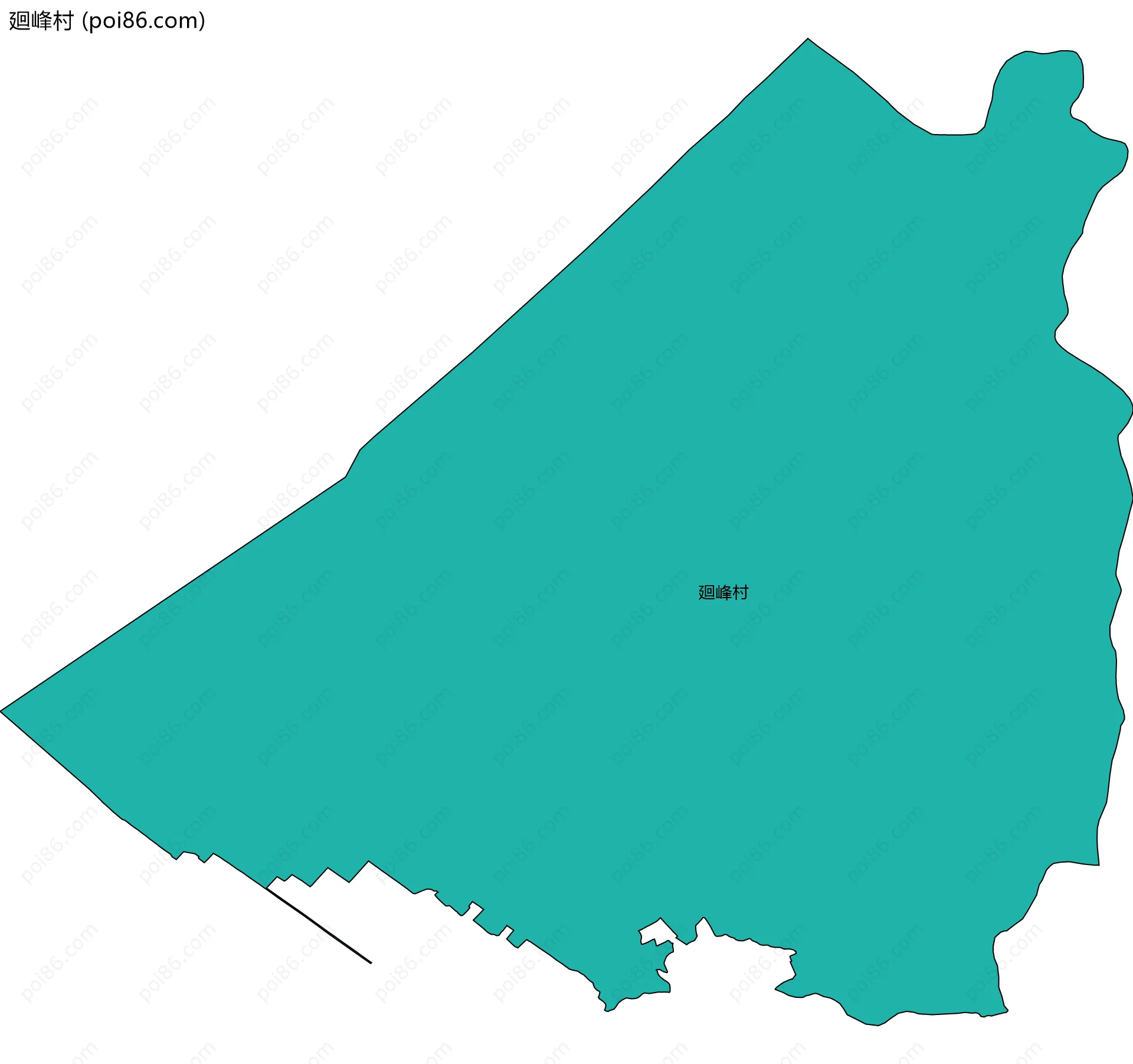 廻峰村边界地图