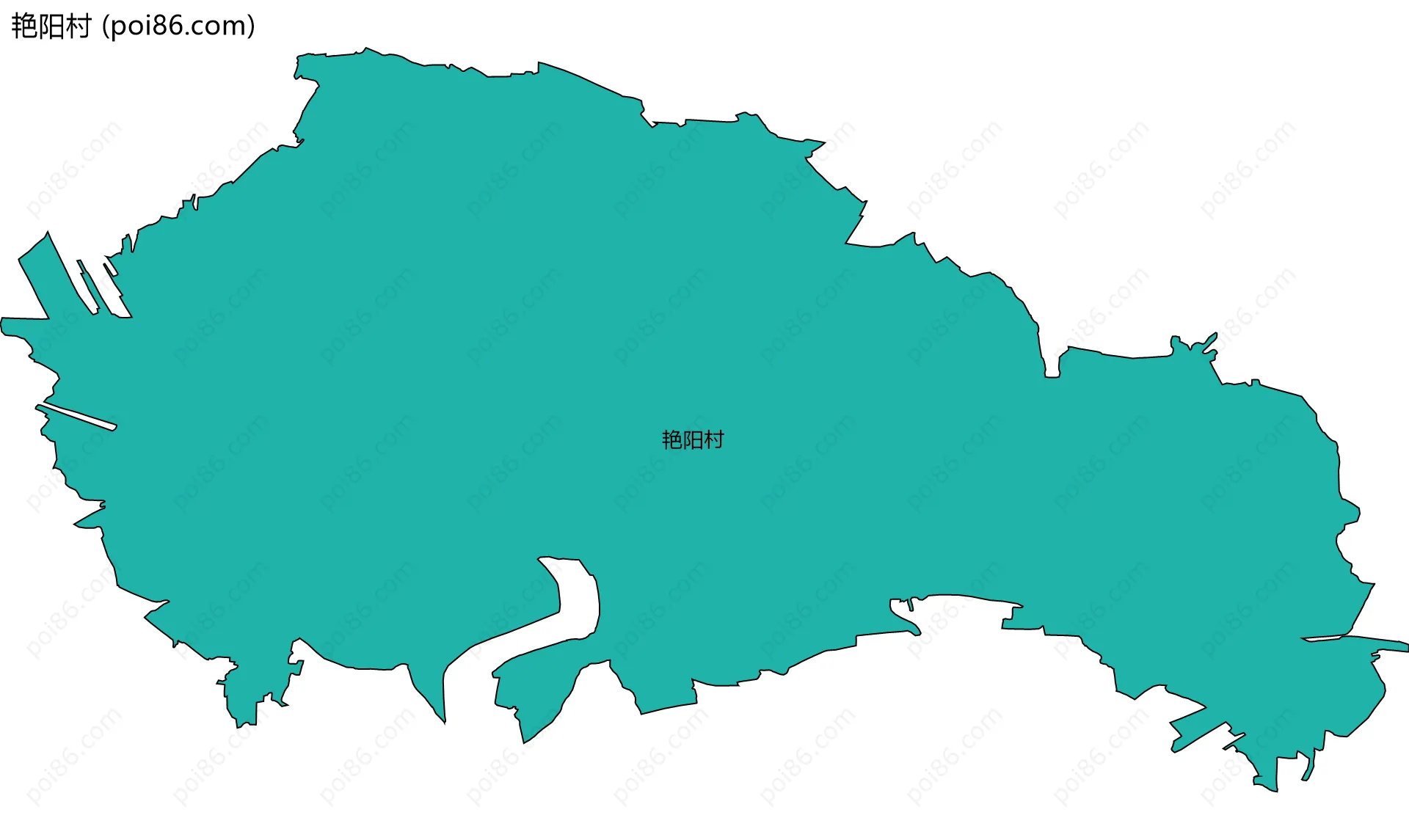 艳阳村边界地图