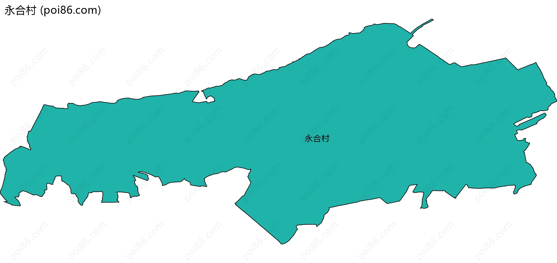 永合村边界地图