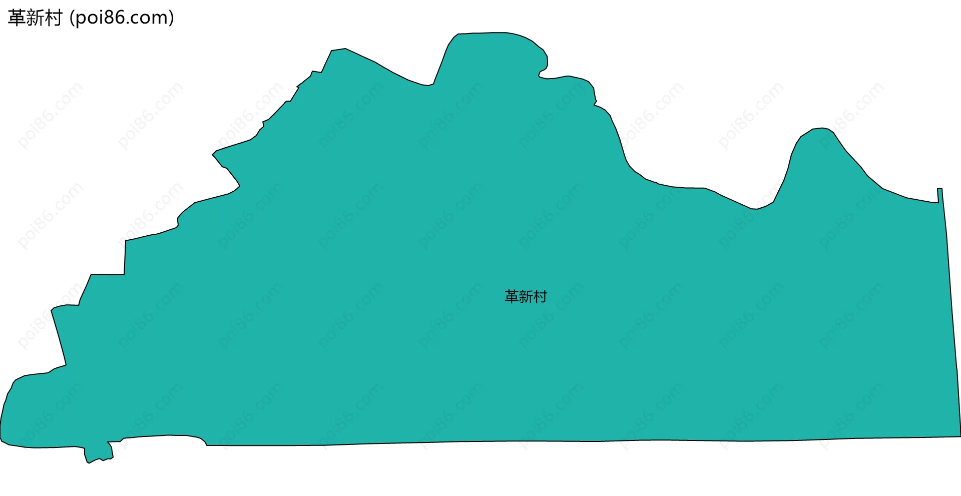 革新村边界地图