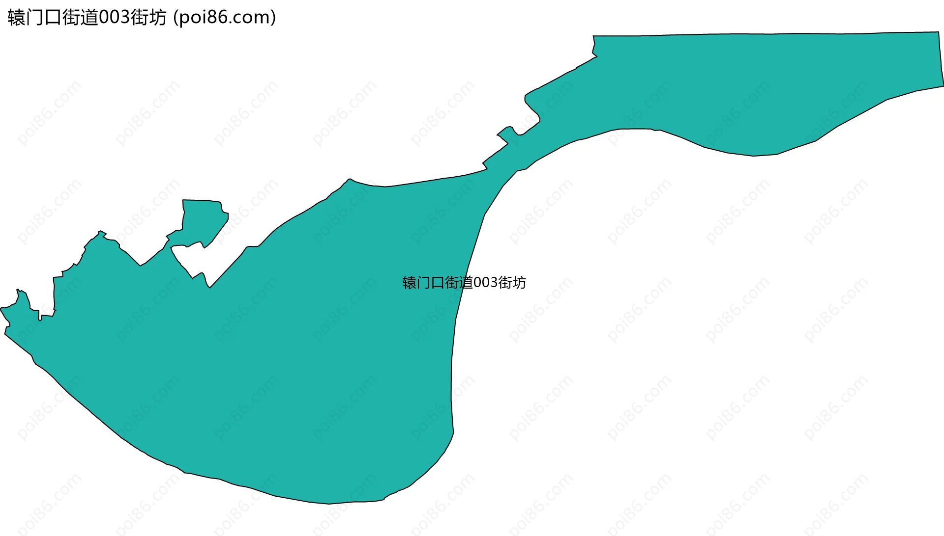 辕门口街道003街坊边界地图