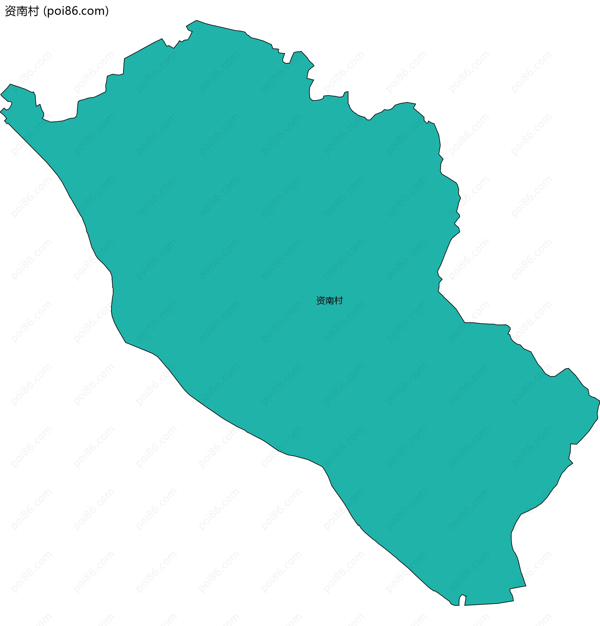 资南村边界地图
