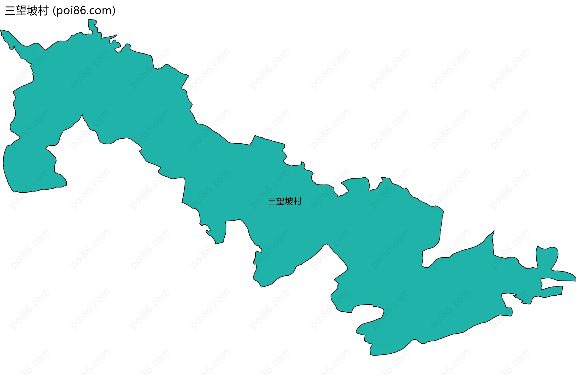 三望坡村边界地图