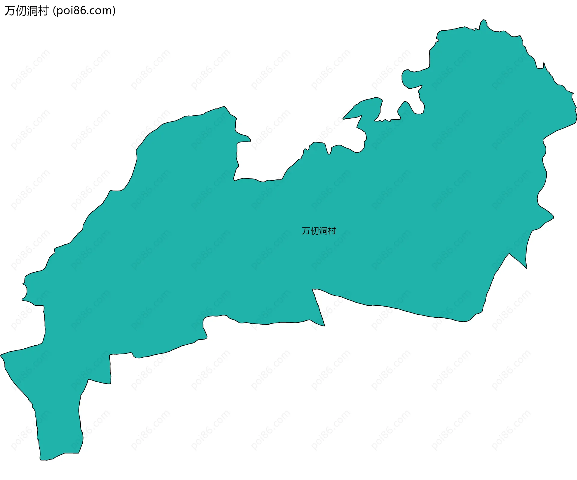 万仞洞村边界地图