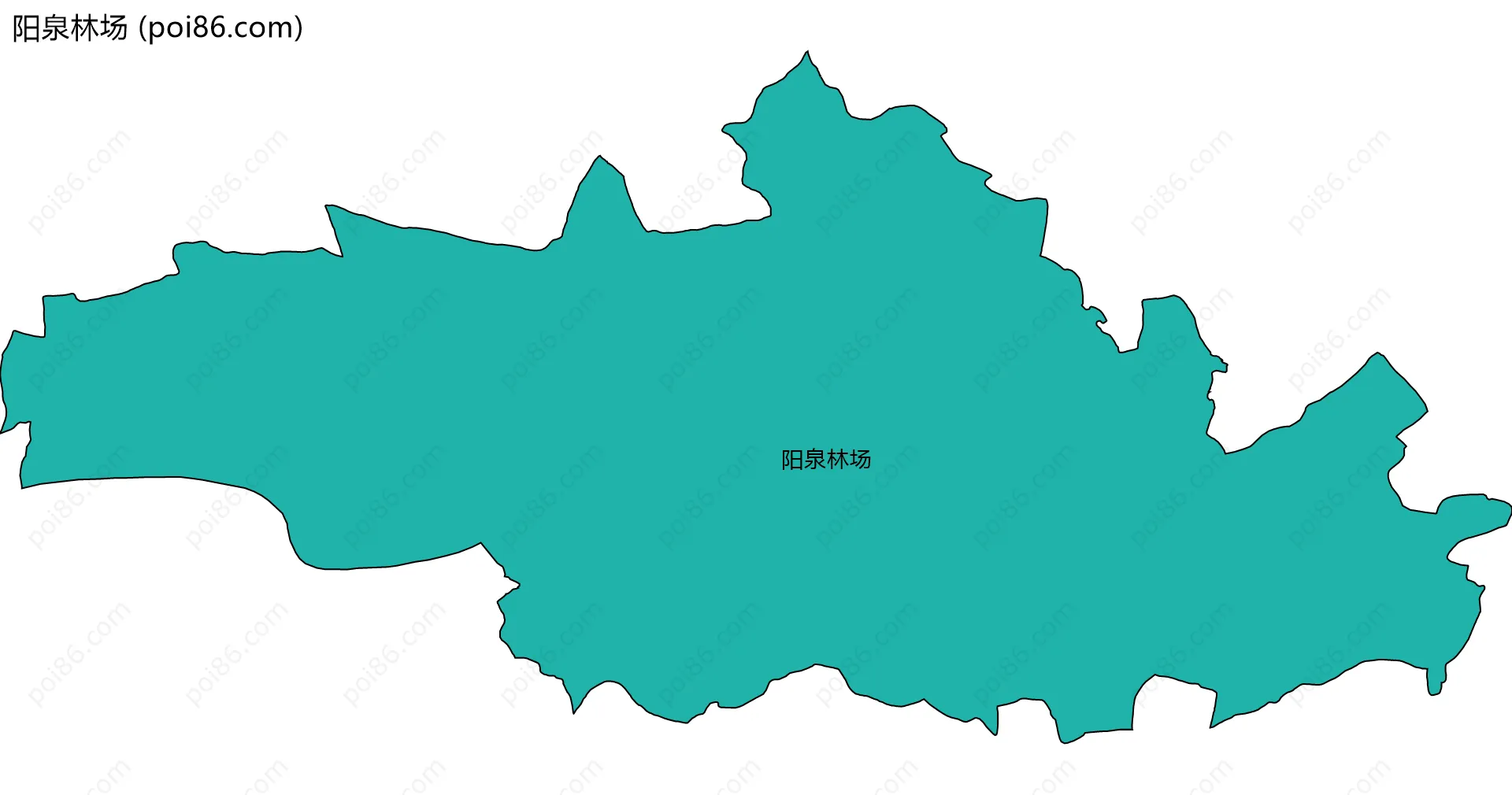 阳泉林场边界地图