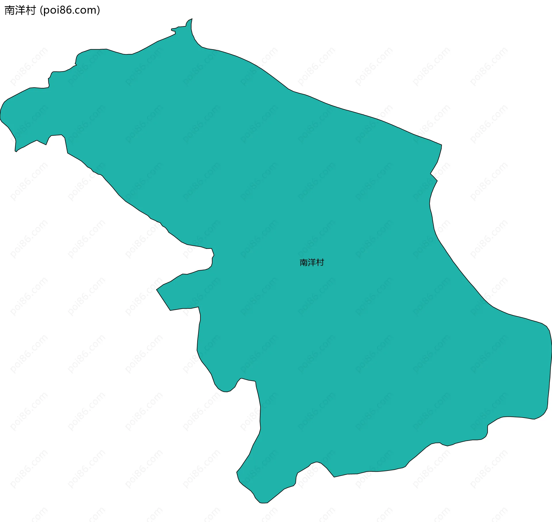 南洋村边界地图