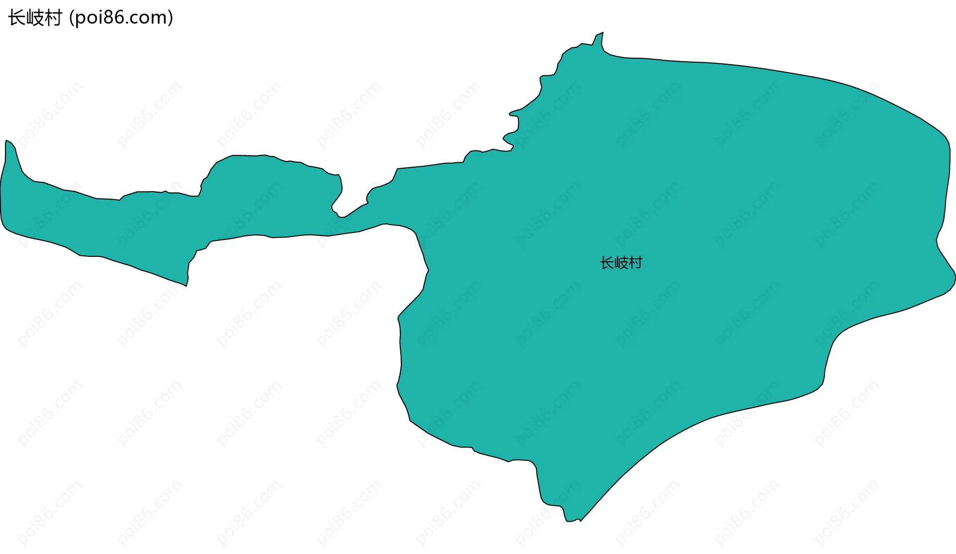 长岐村边界地图