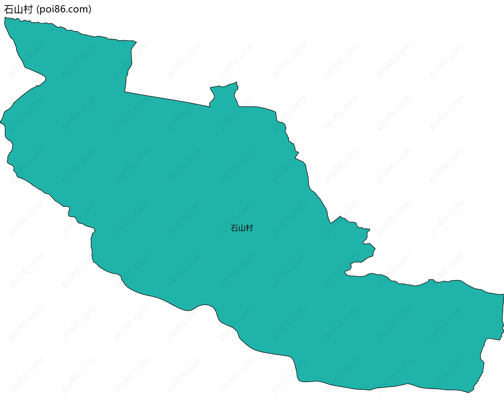石山村边界地图