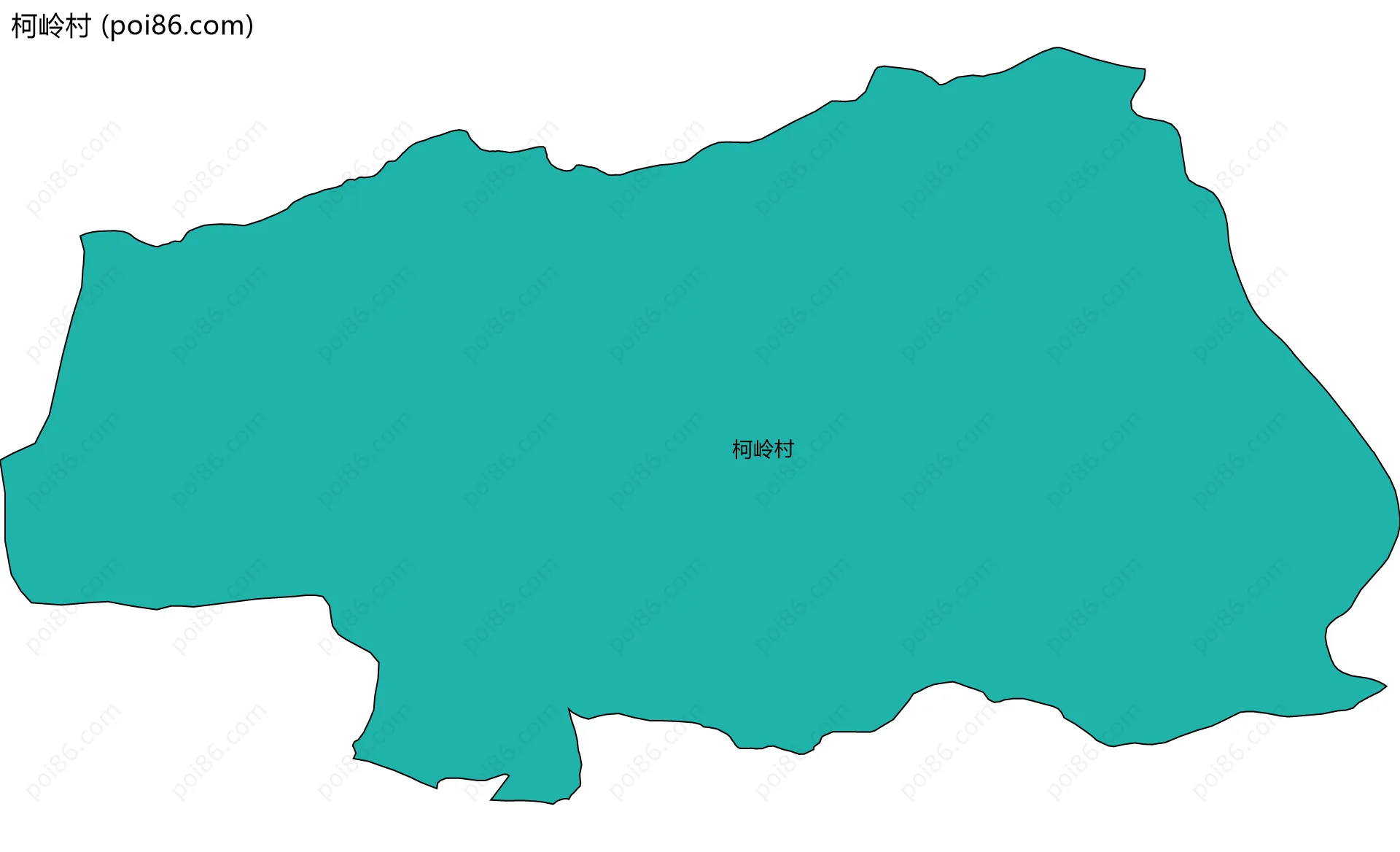 柯岭村边界地图