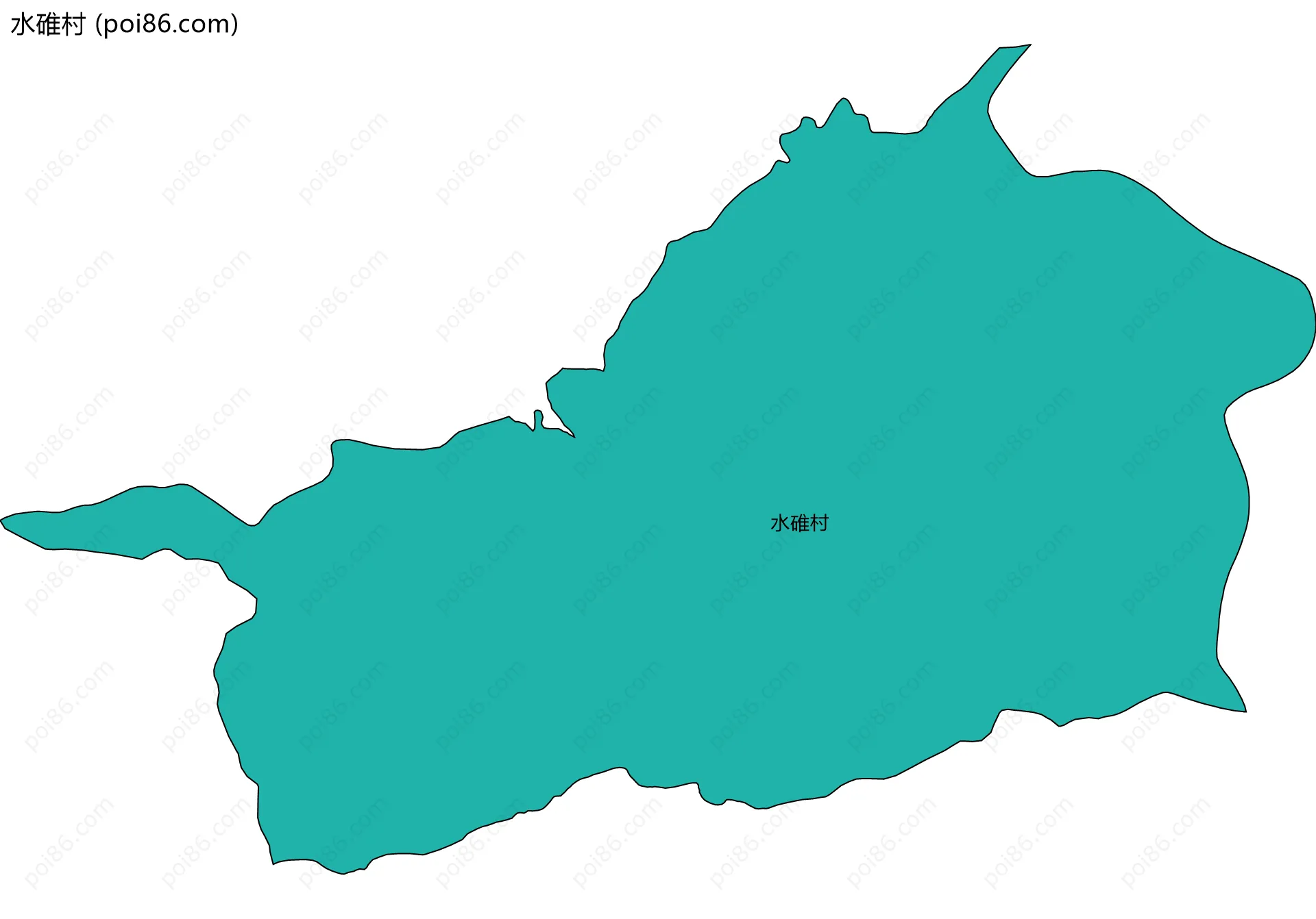 水碓村边界地图