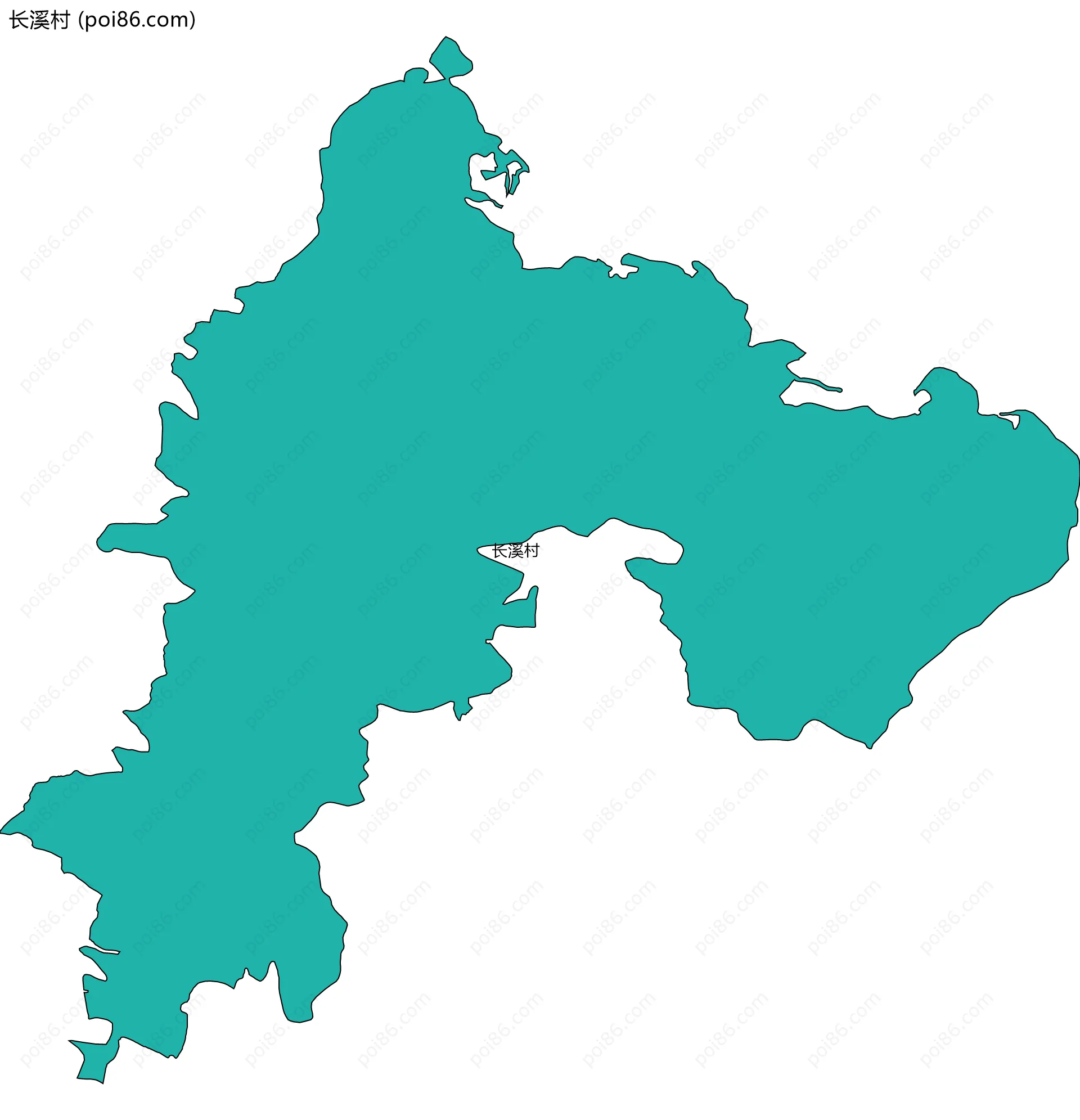 长溪村边界地图