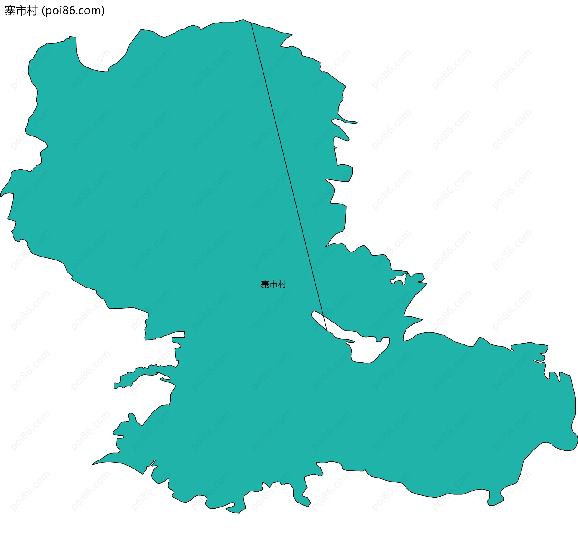 寨市村边界地图