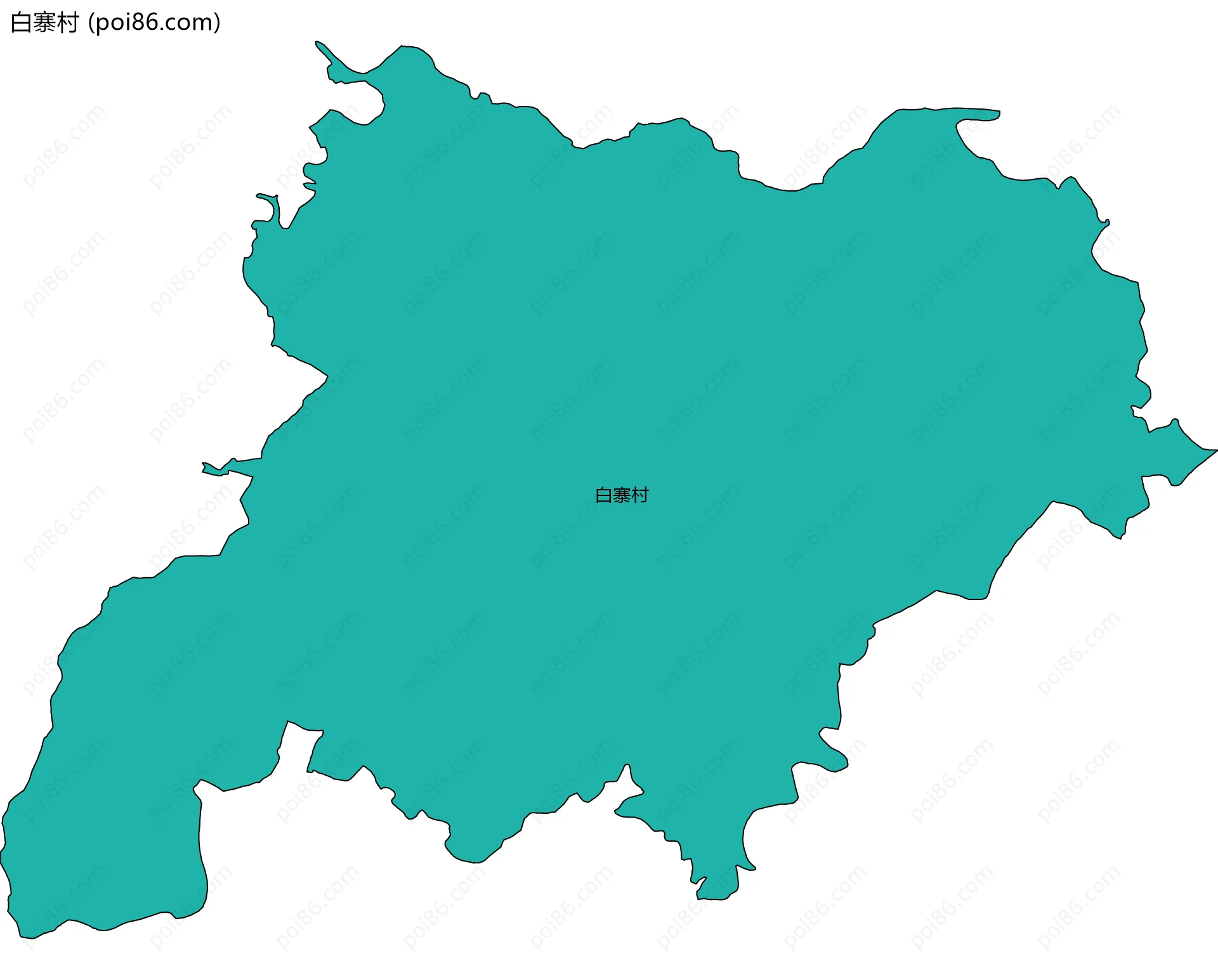 白寨村边界地图