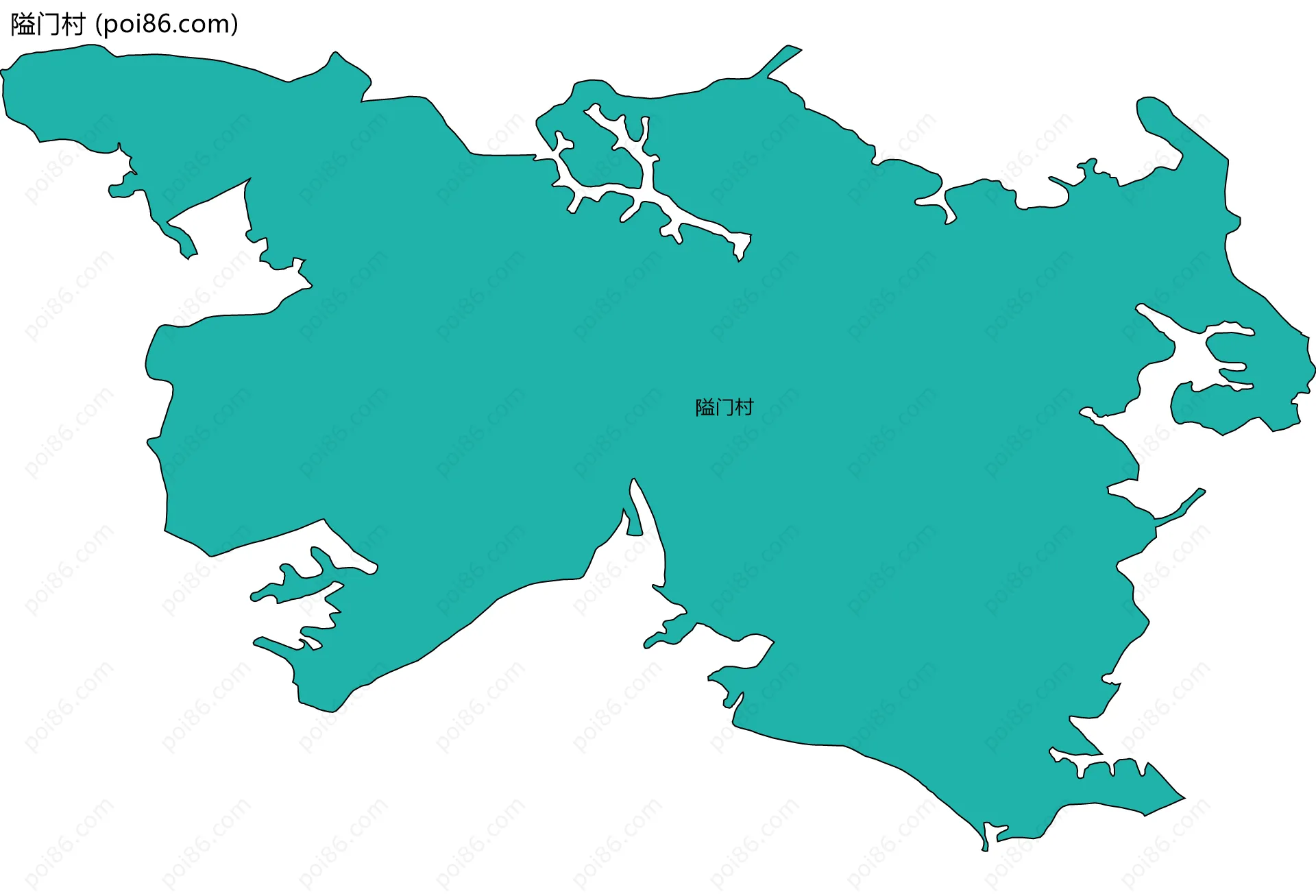 隘门村边界地图