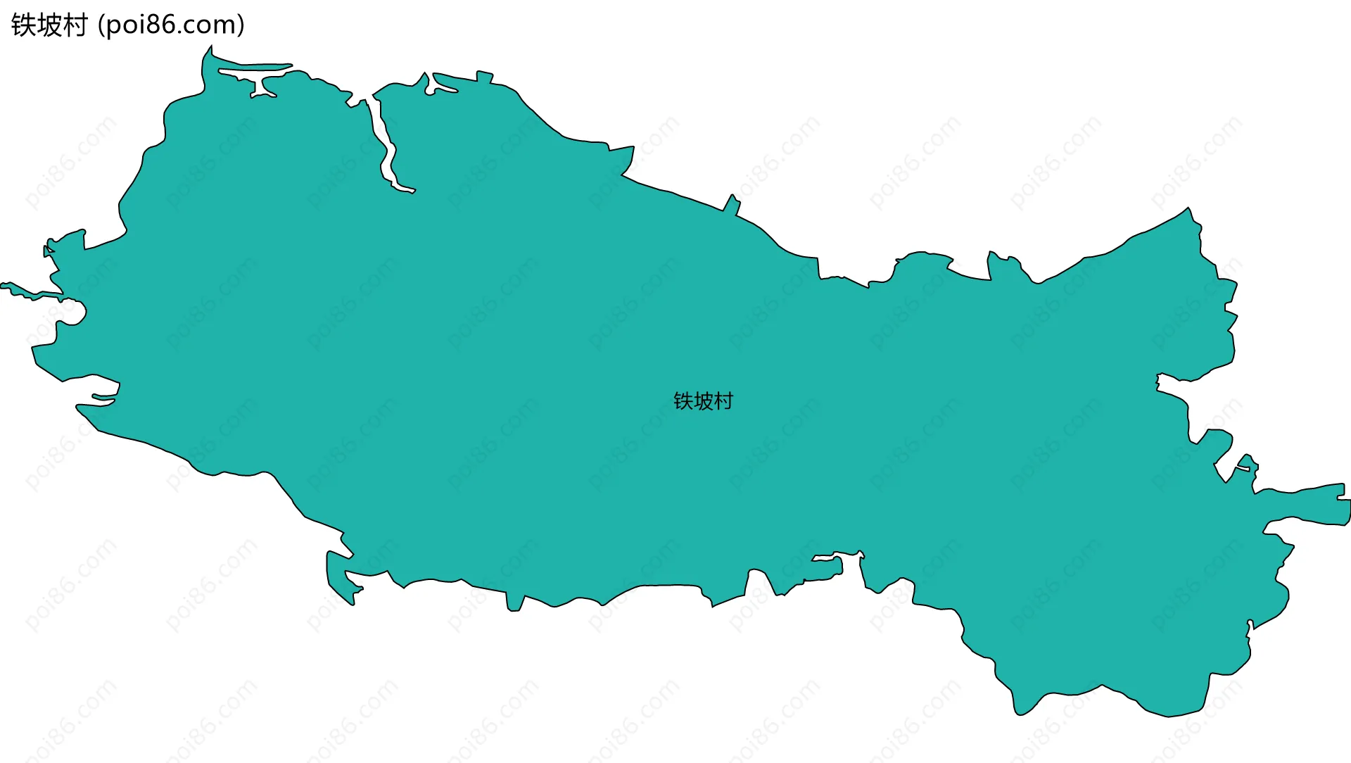 铁坡村边界地图