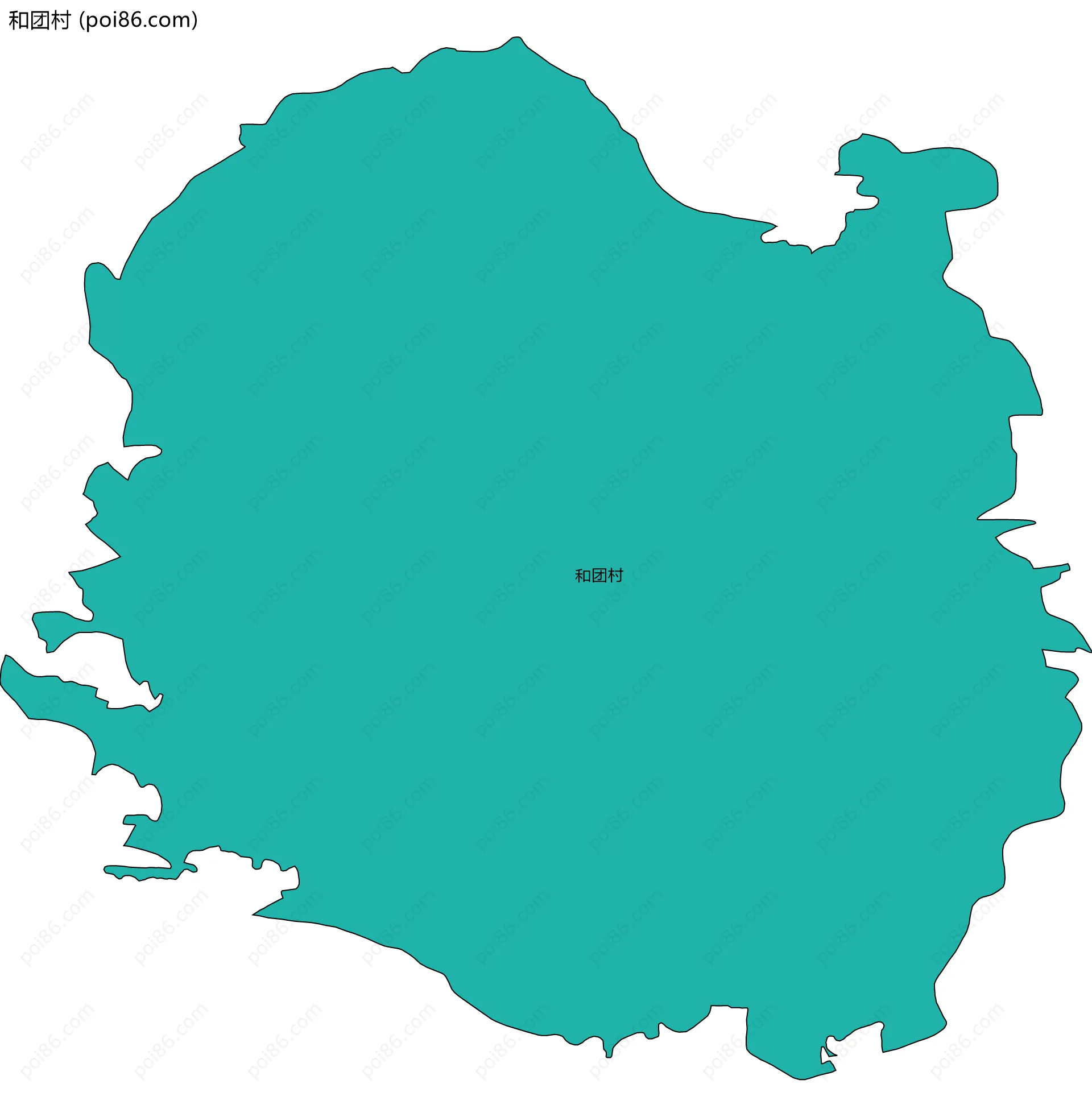 和团村边界地图
