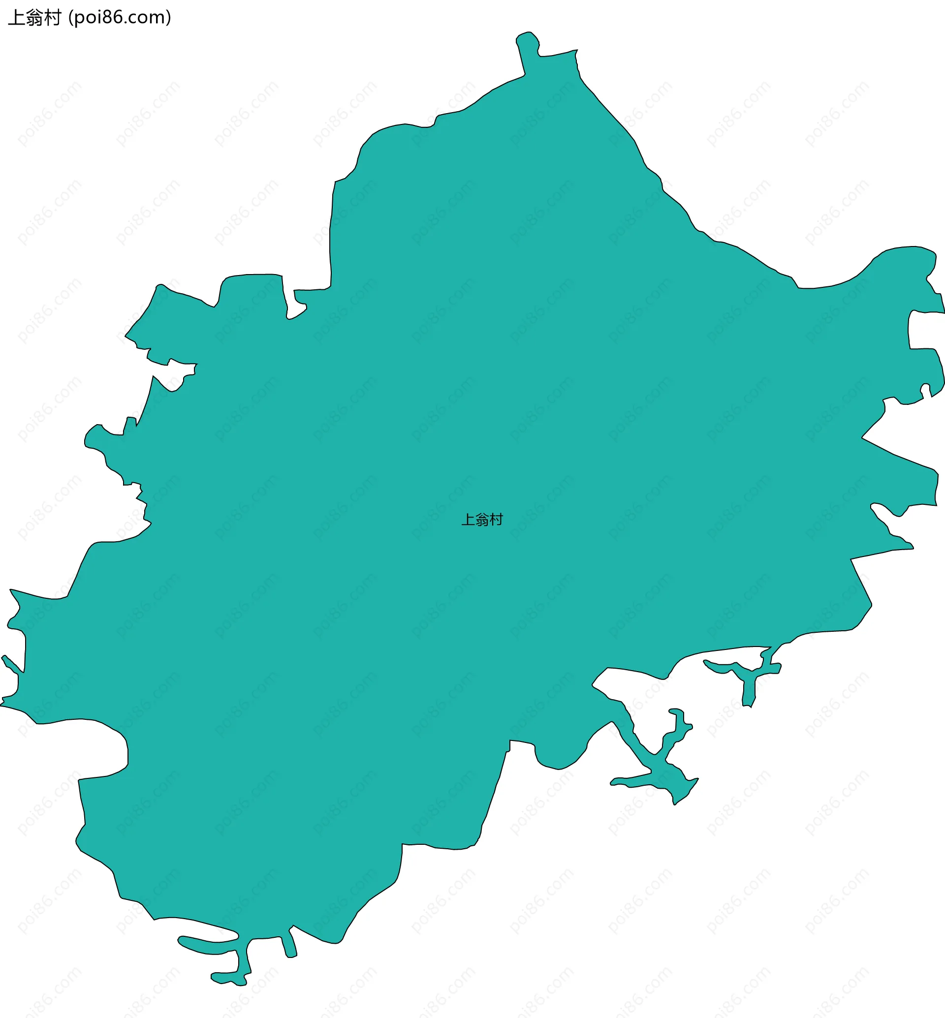 上翁村边界地图