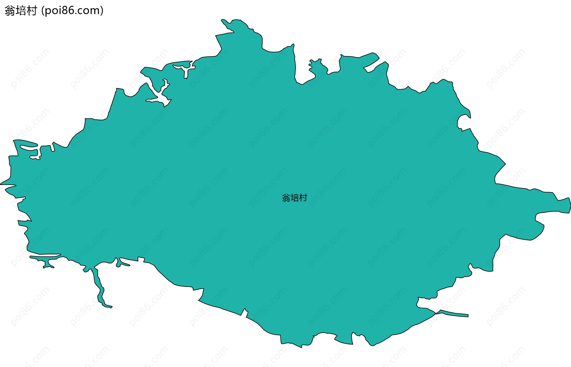 翁培村边界地图