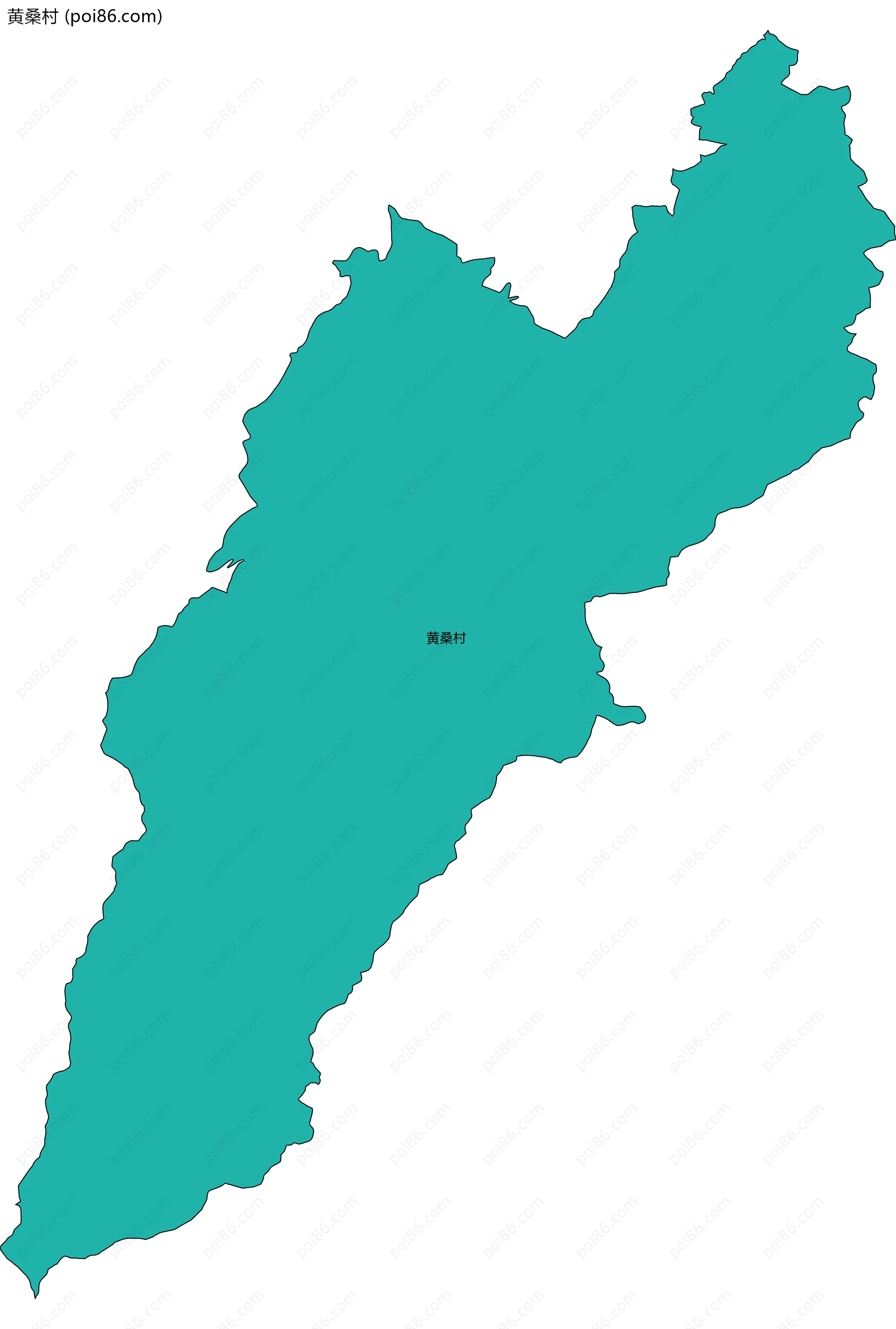 黄桑村边界地图